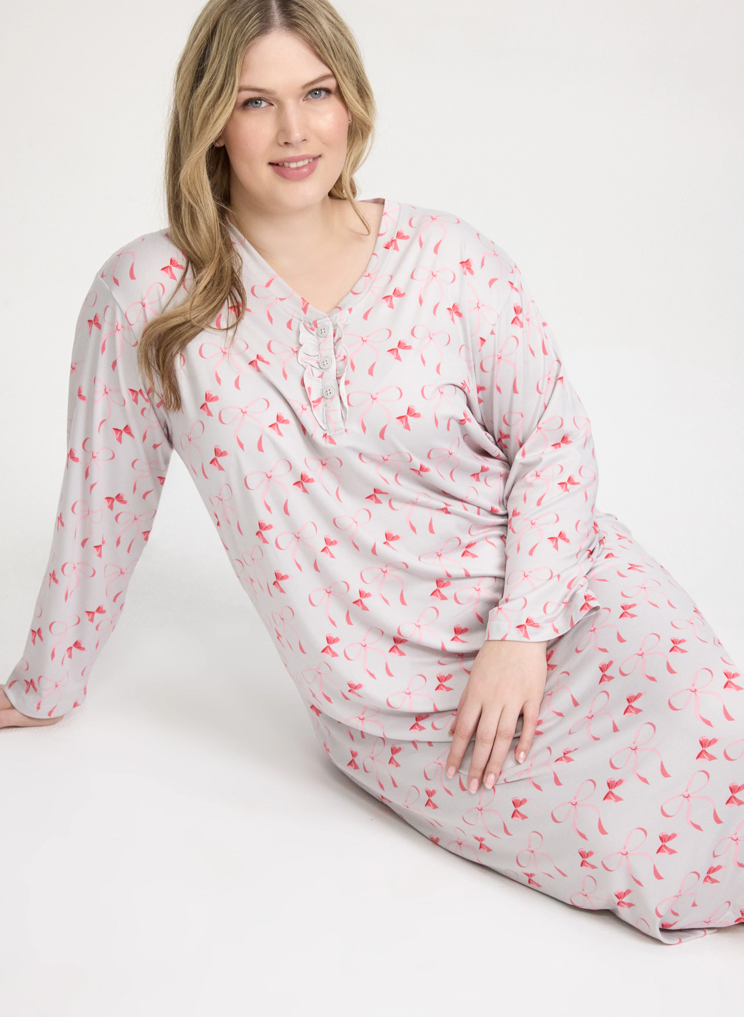 Bow Print Night Gown - Image 2