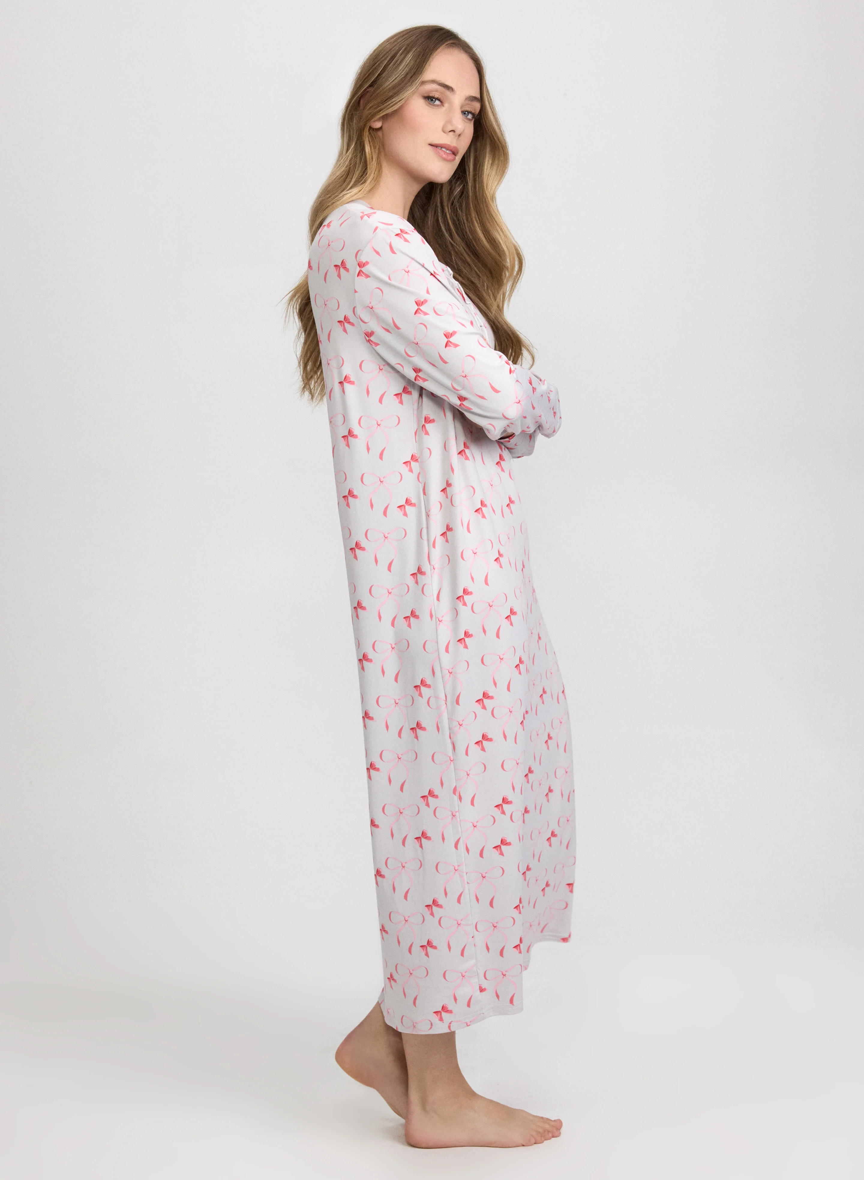 Bow Print Night Gown - Image 3
