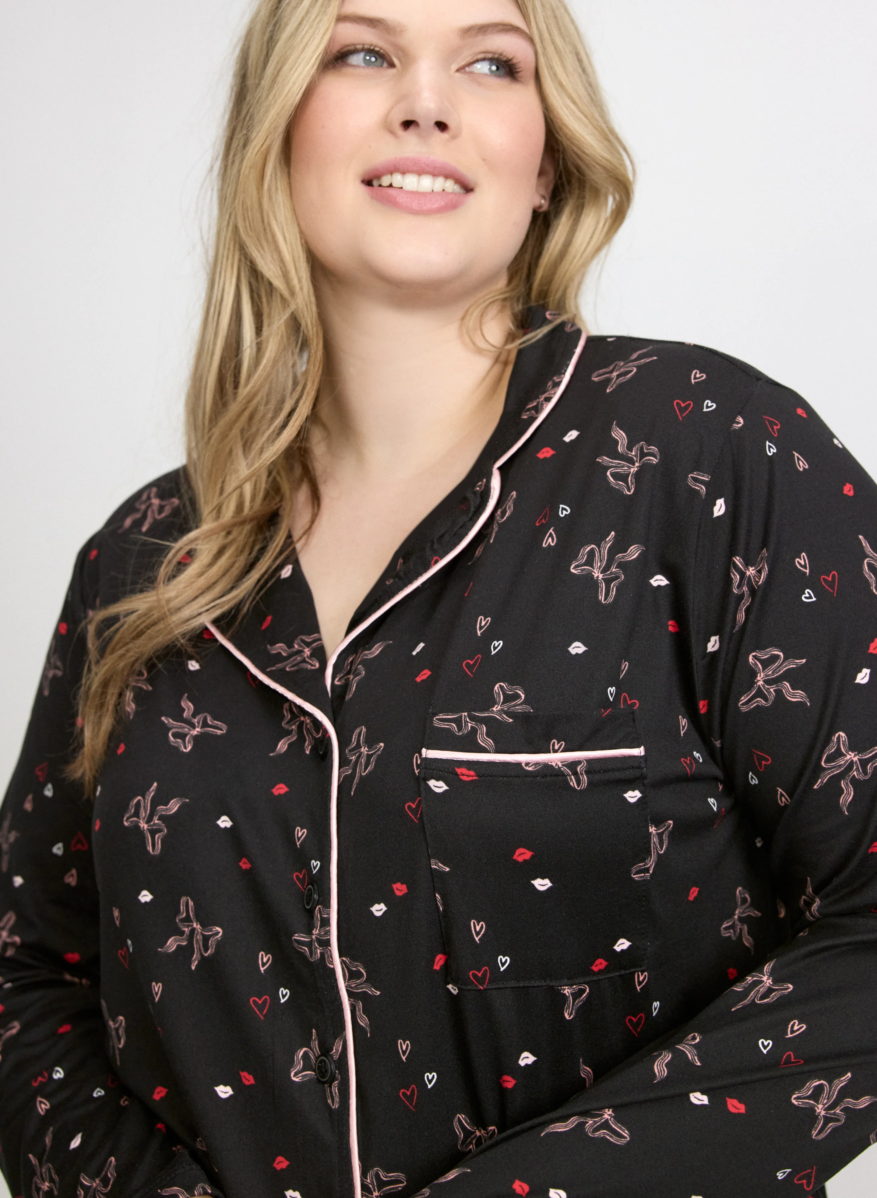 Bow Print Pyjama Set - Image 5