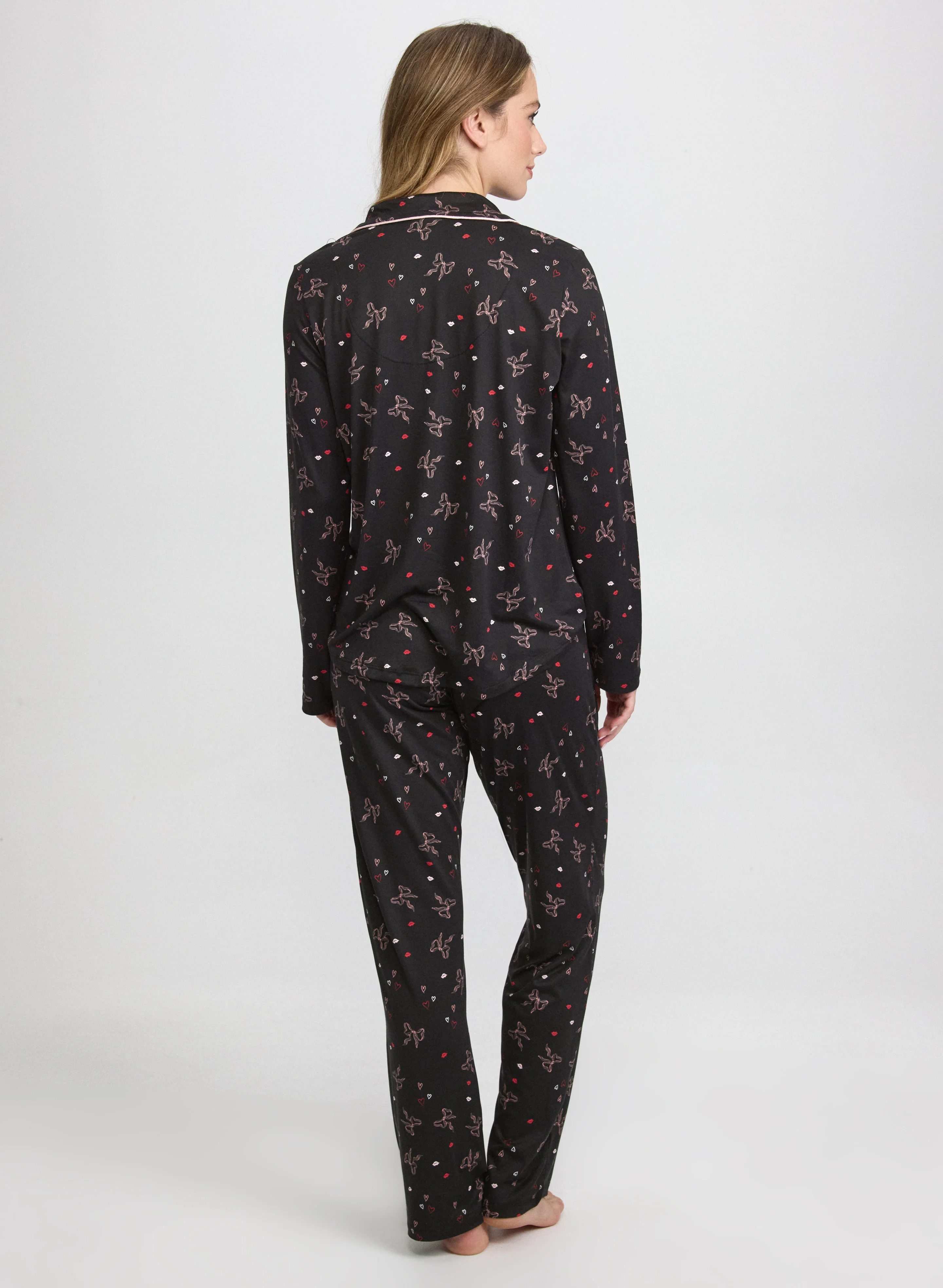 Bow Print Pyjama Set - Image 4