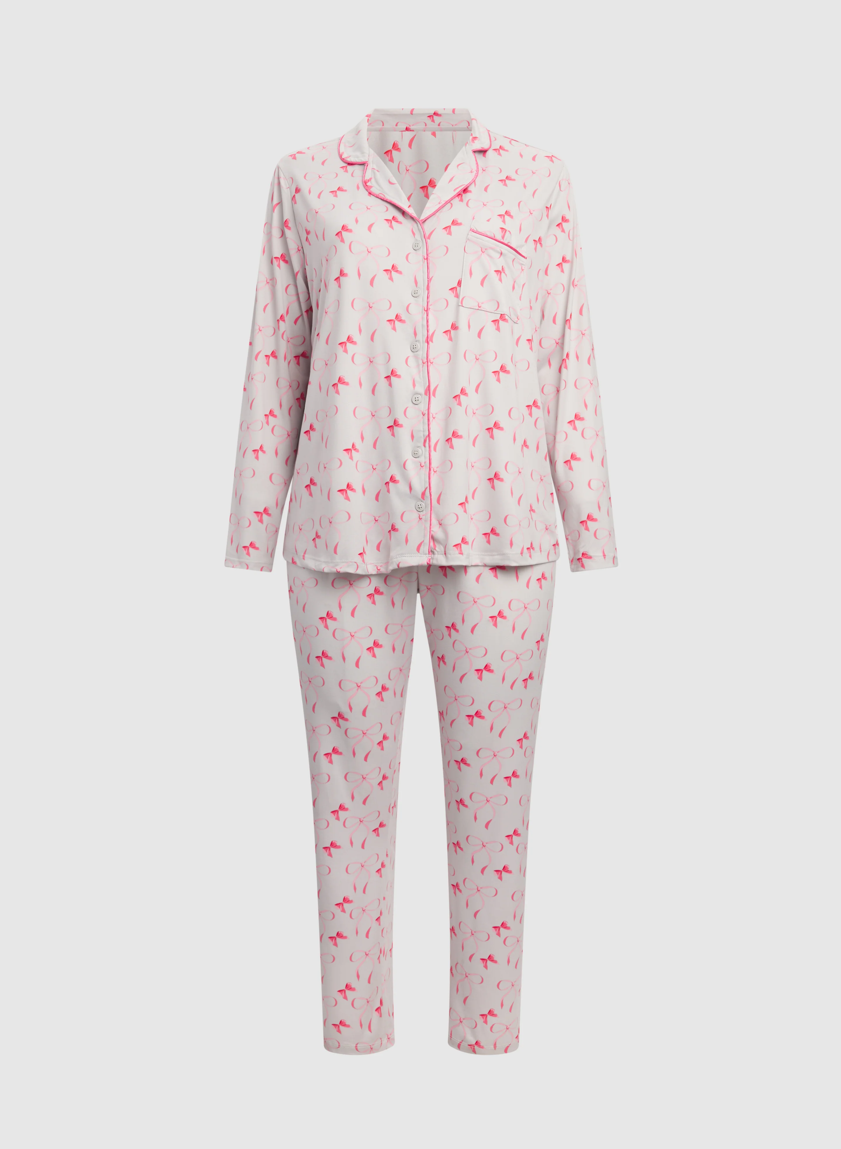 Bow Print Pyjama Set - Image 6