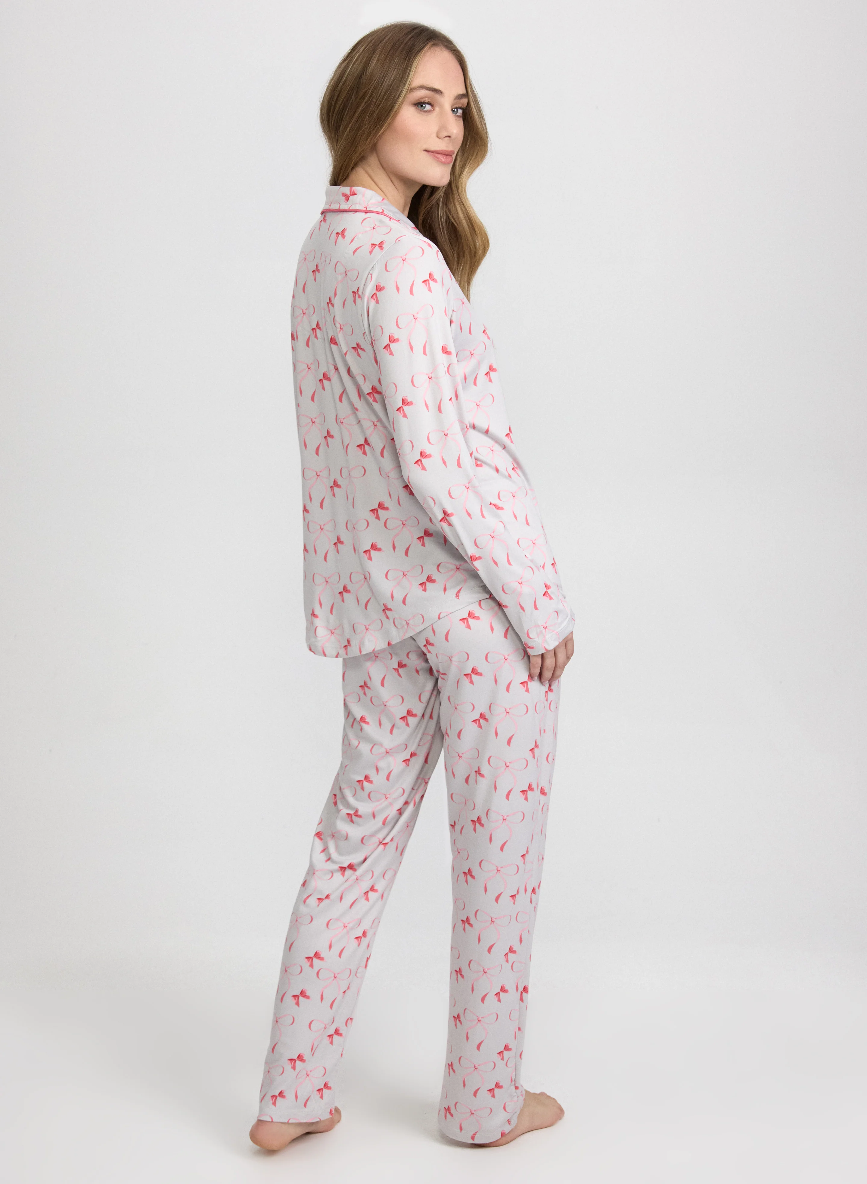 Bow Print Pyjama Set - Image 4