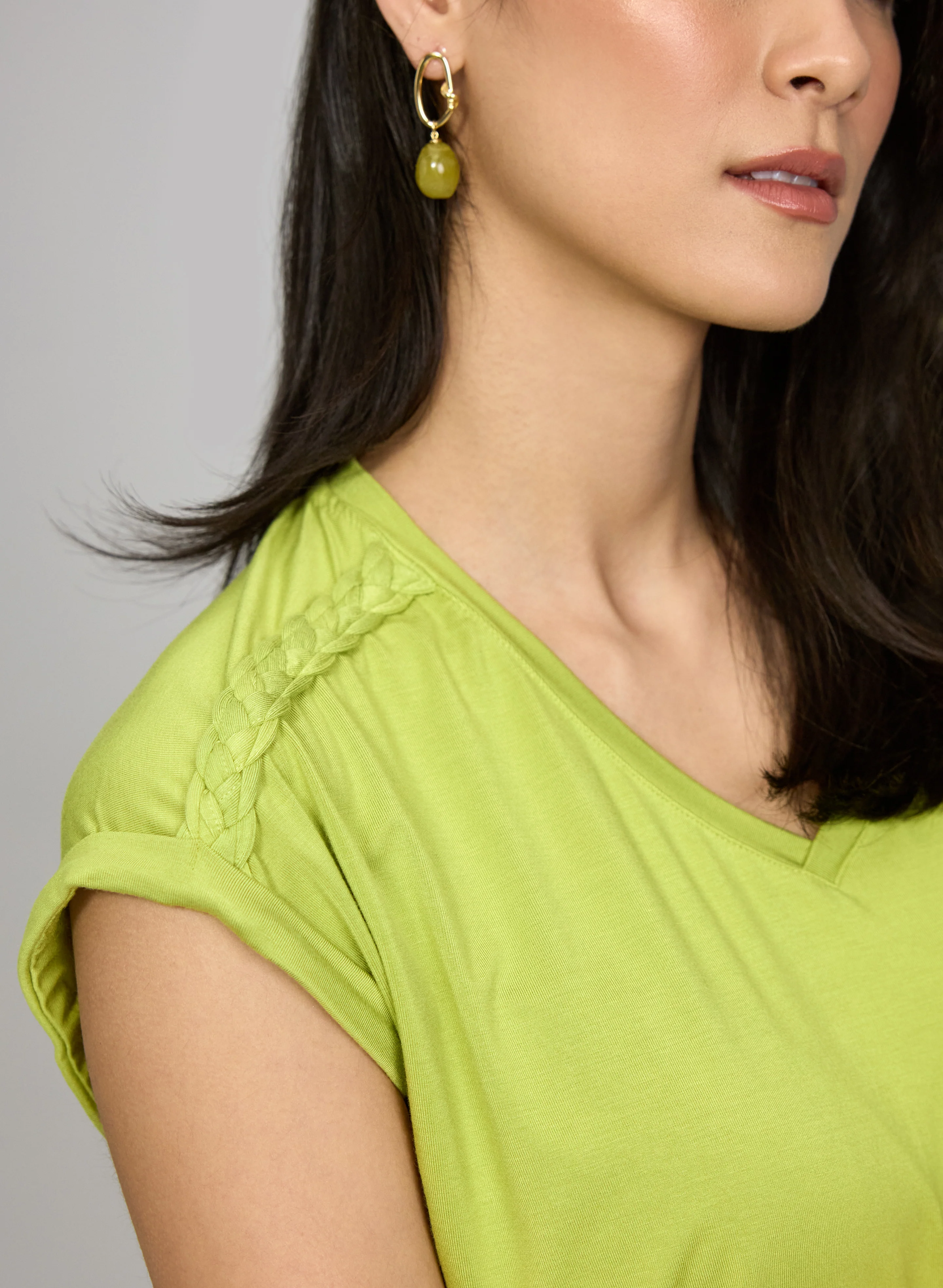 Braided Detail T-Shirt - Image 2