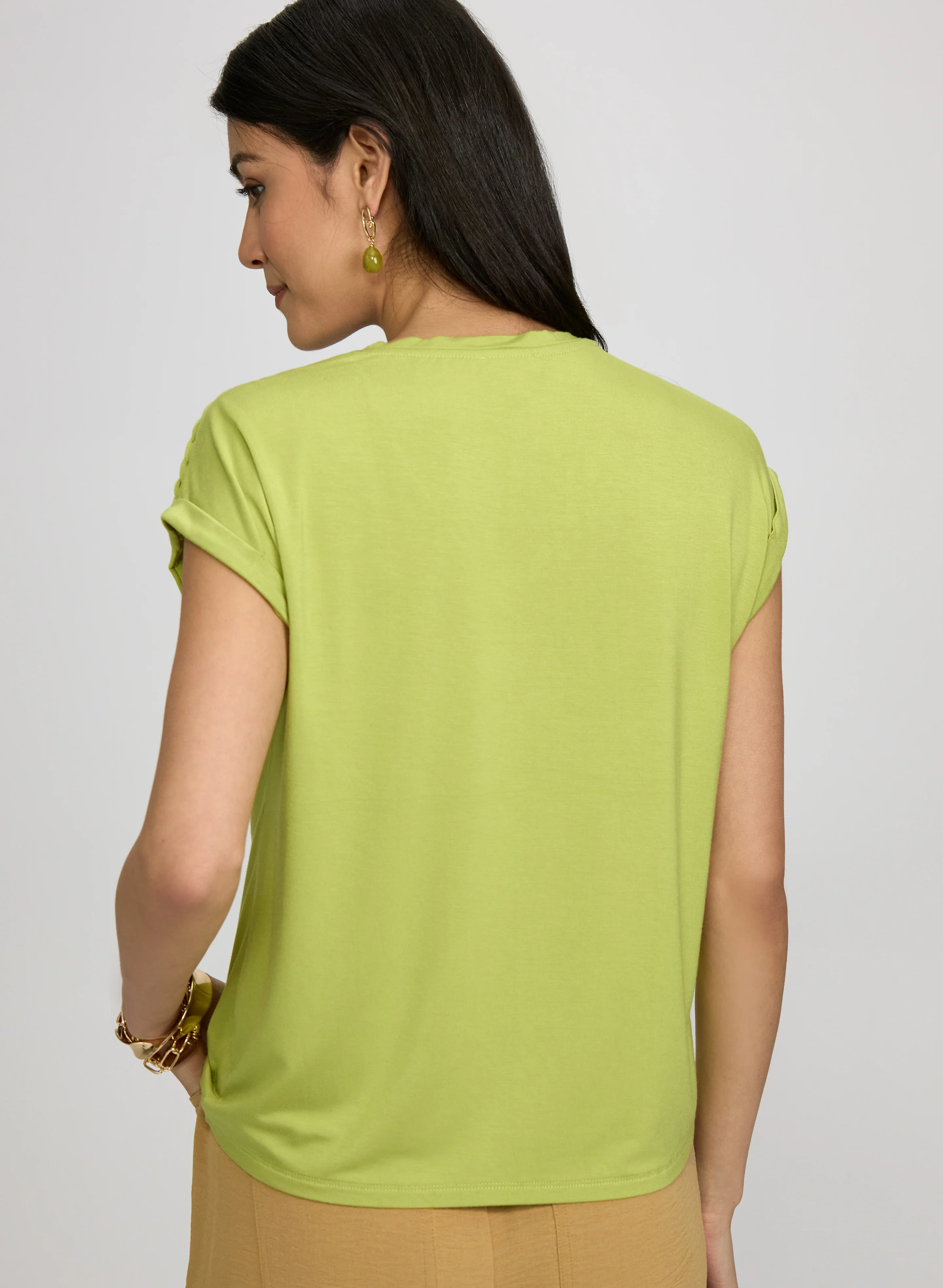 Braided Detail T-Shirt - Image 4