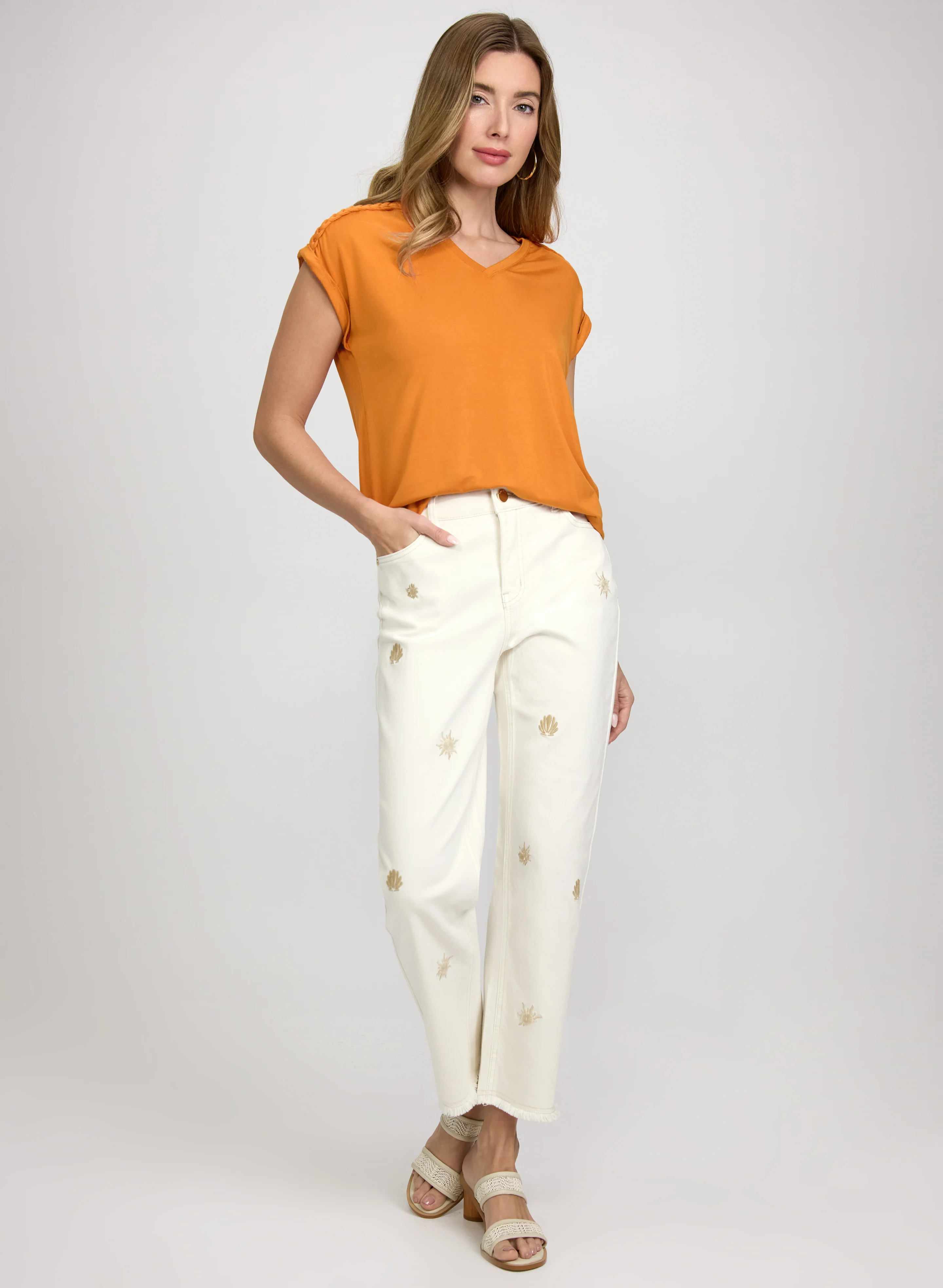 Braided Detail T-Shirt - Image 3