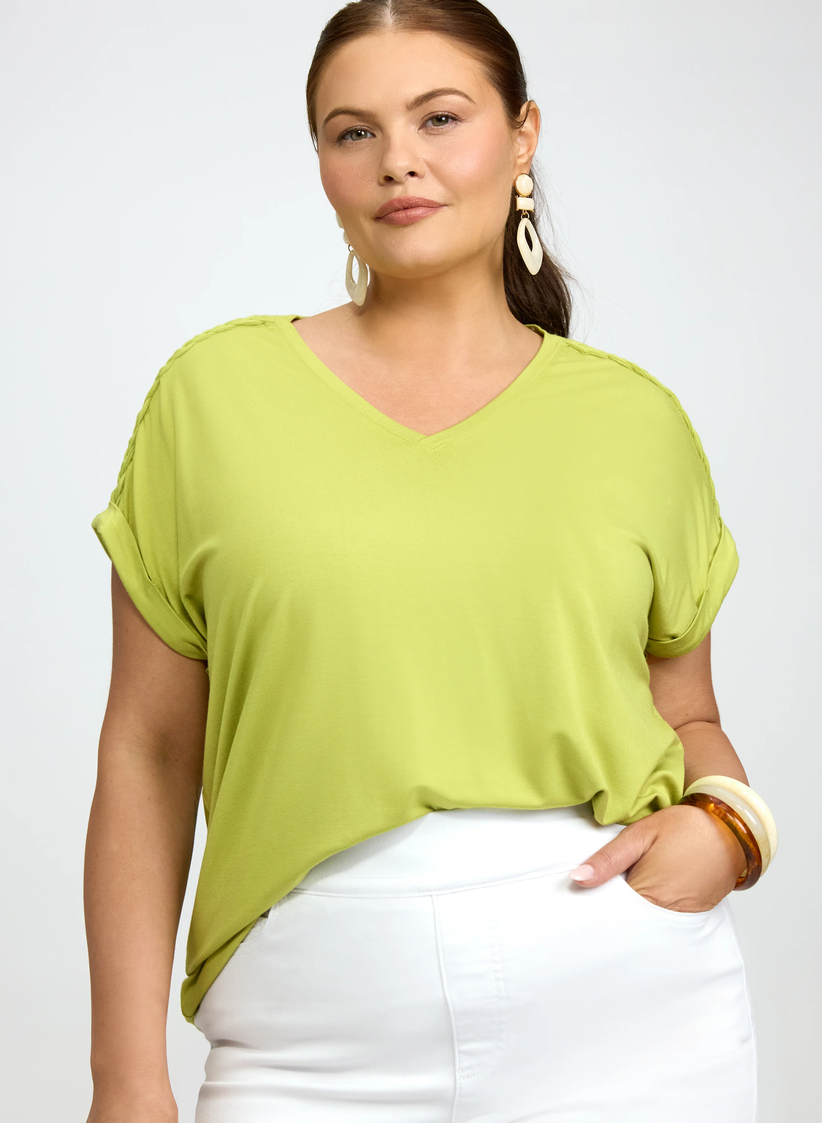 Braided Detail T-Shirt