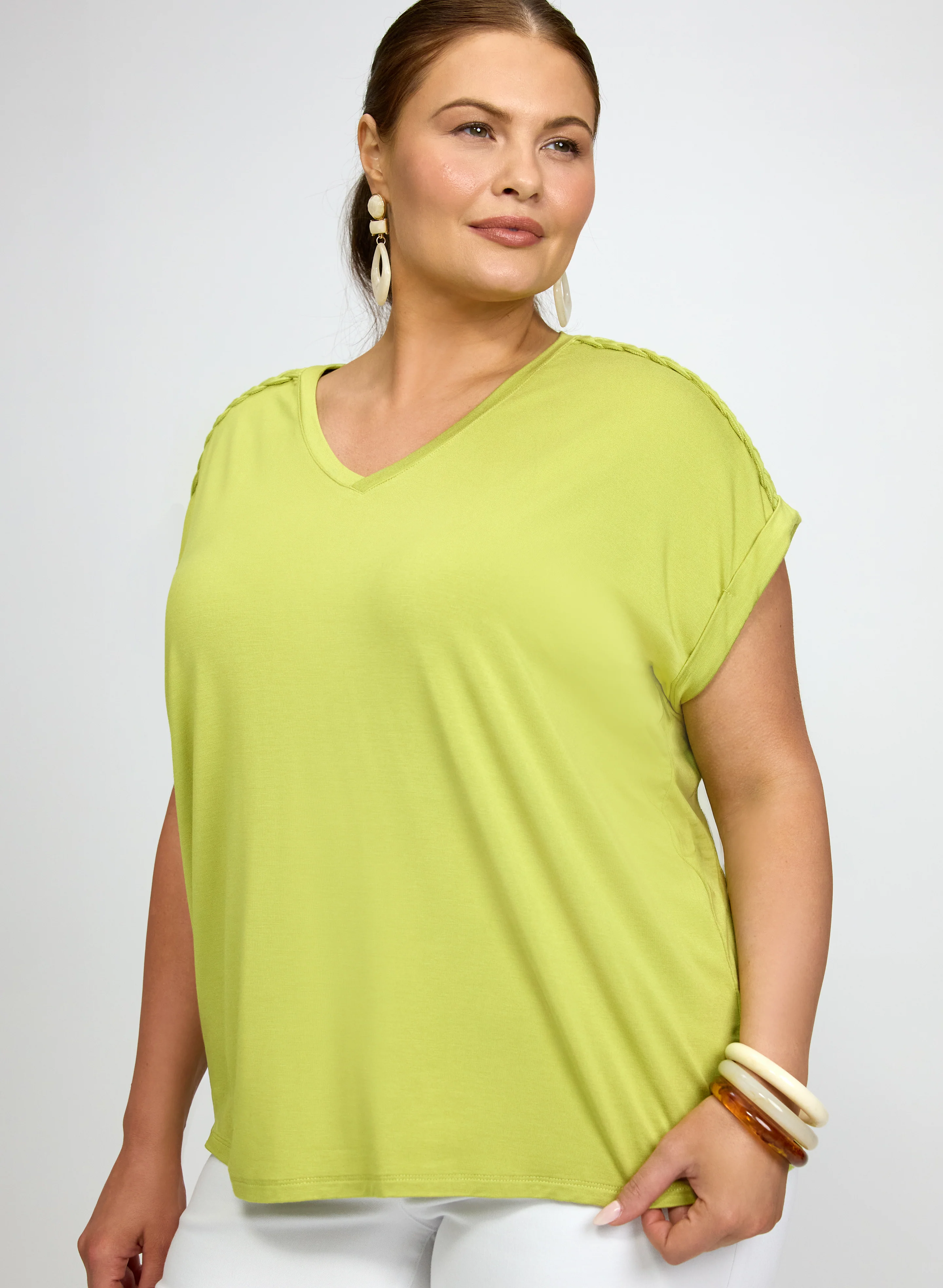 Braided Detail T-Shirt - Image 5