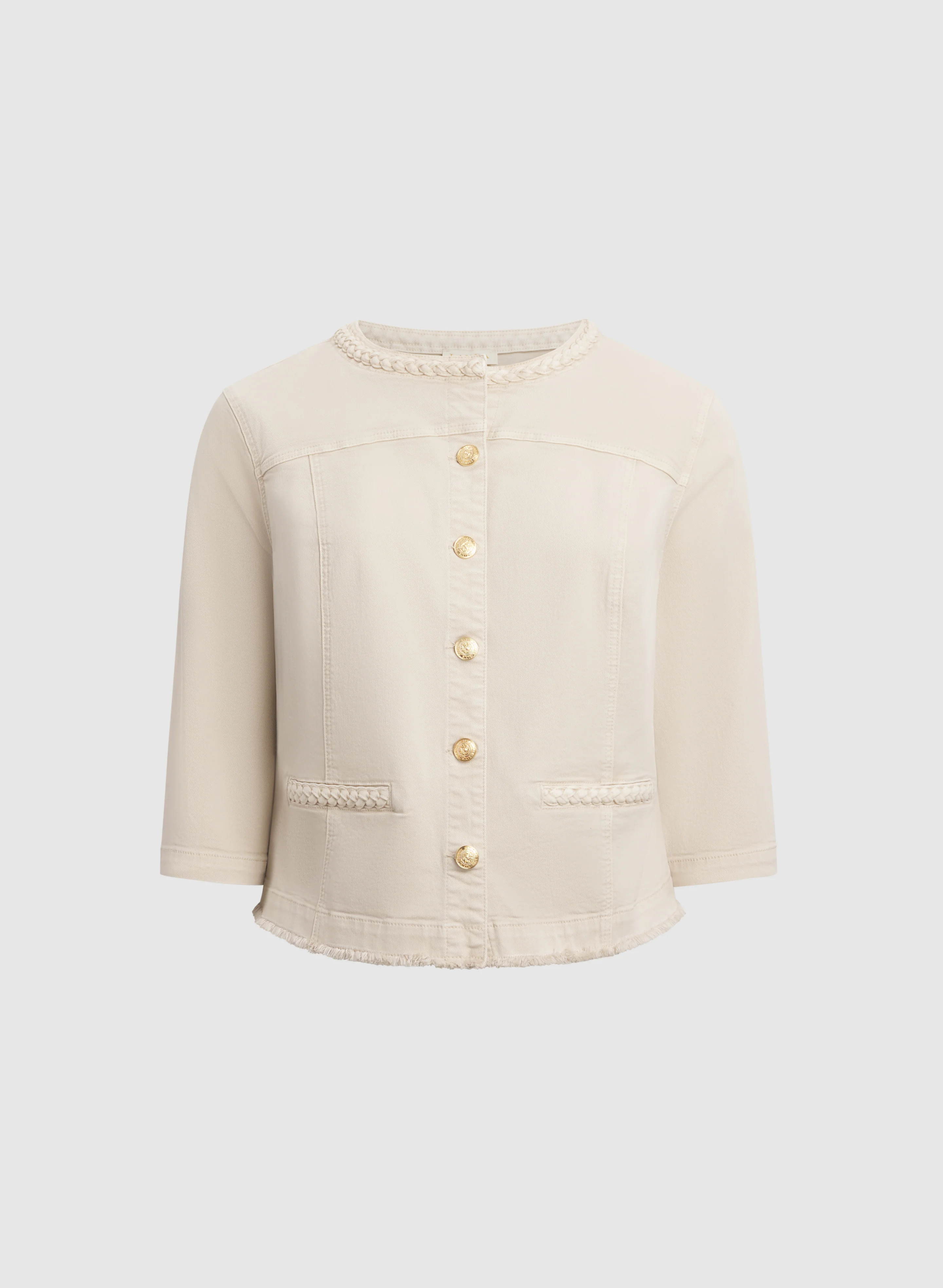 Braided Trim Denim Jacket - Image 6