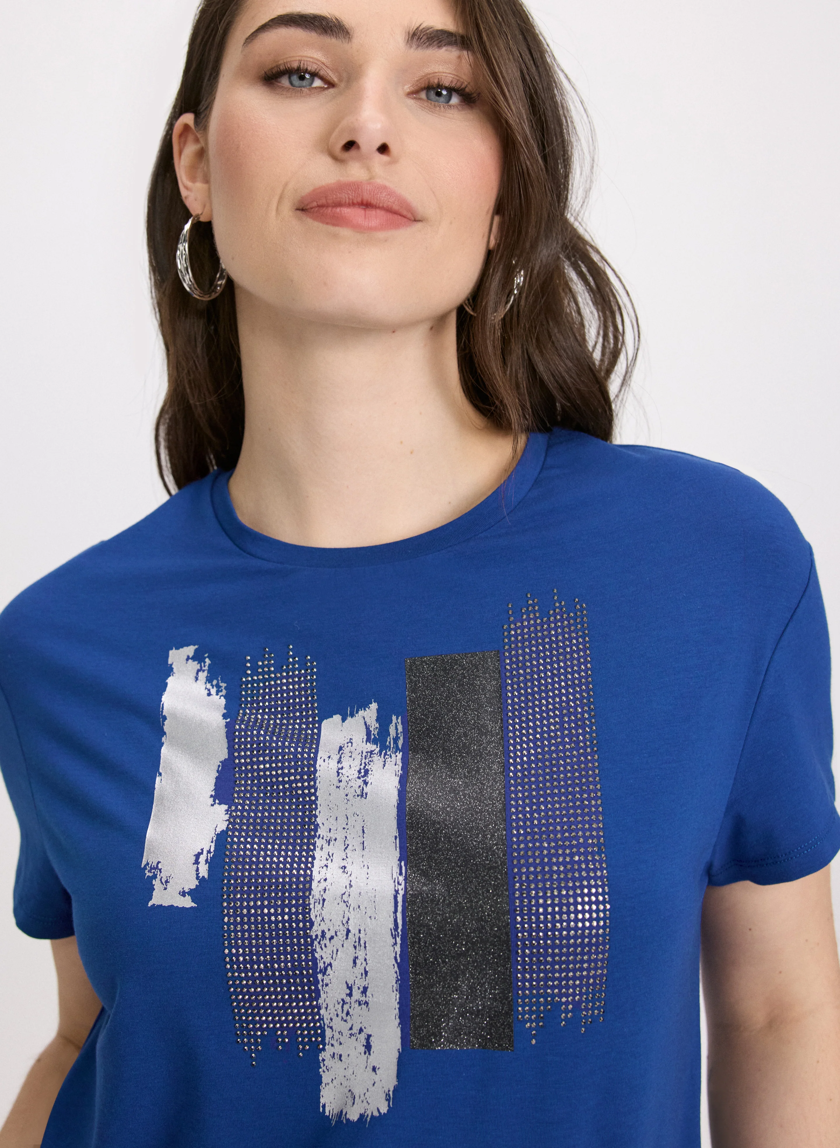 Brushstroke Print T-Shirt - Image 2