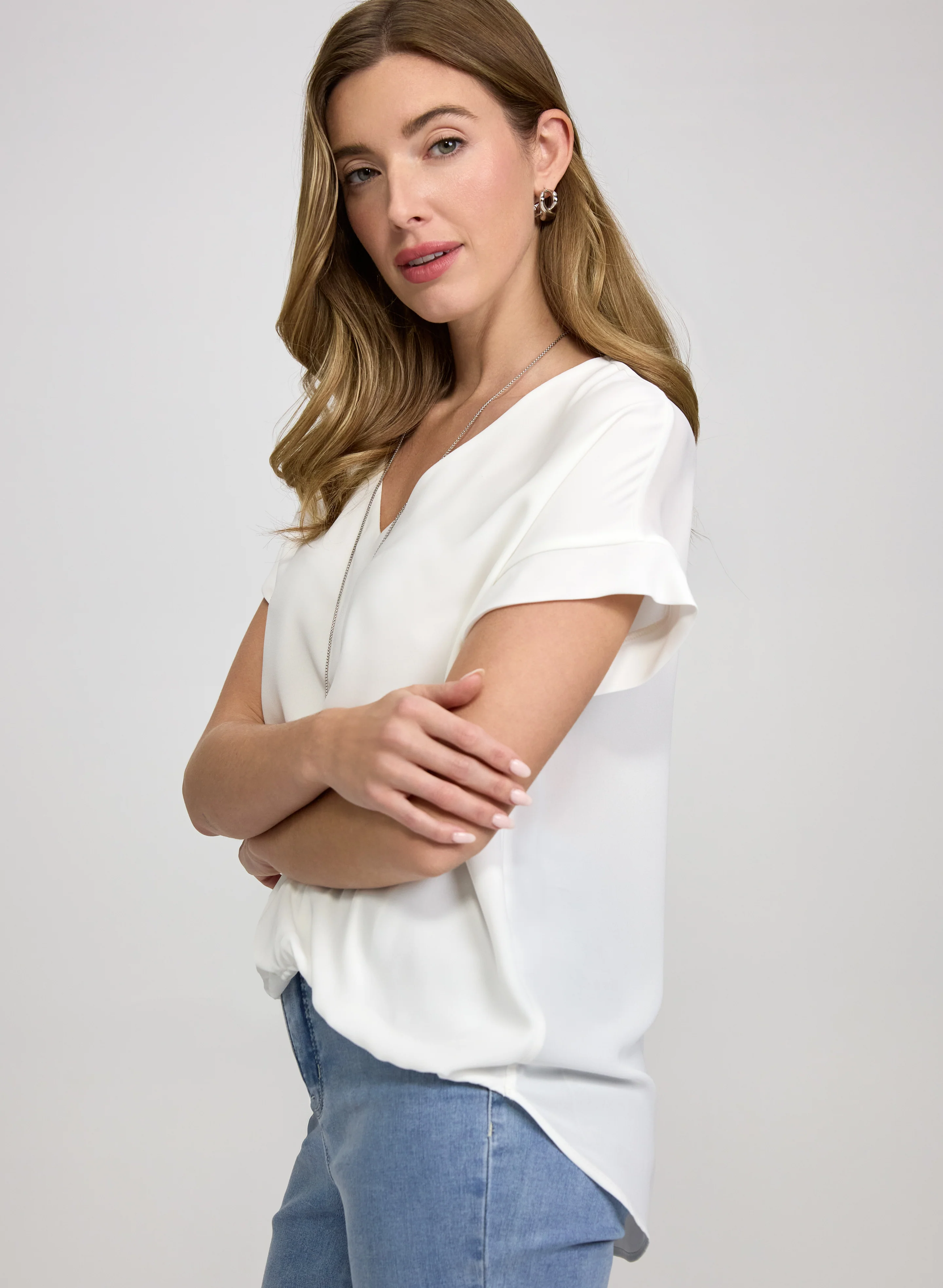 Bubble Hem Blouse - Image 2
