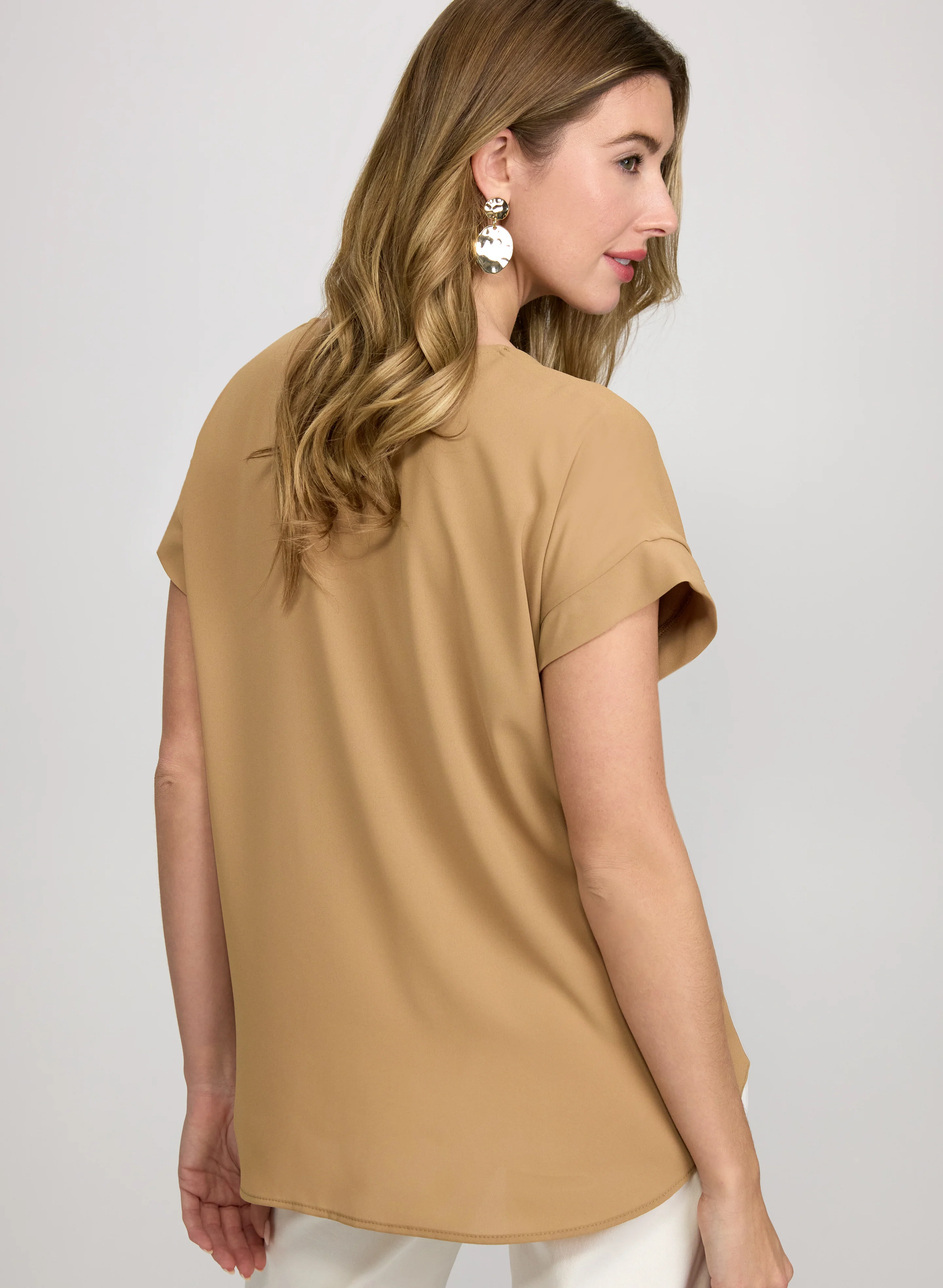 Bubble Hem Blouse - Image 4