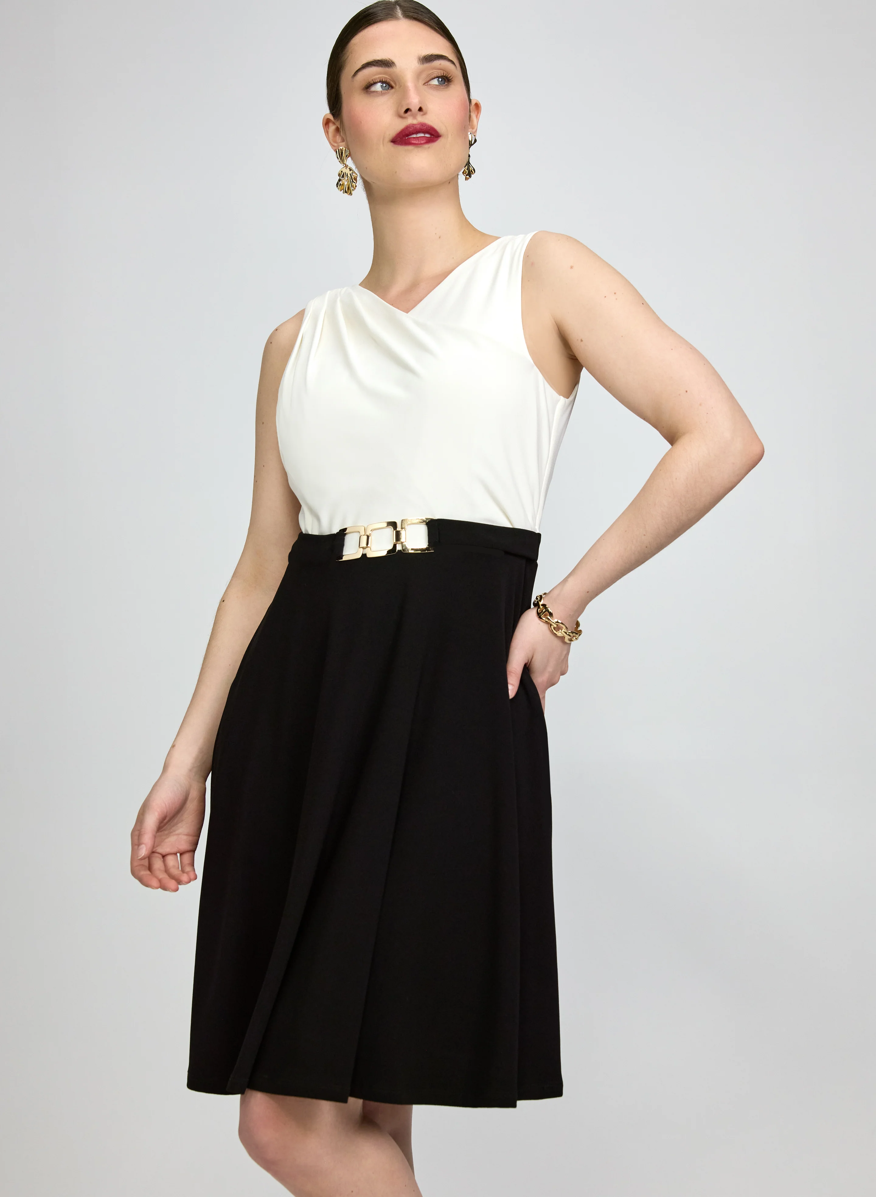Buckle Detail Dress - Image 4