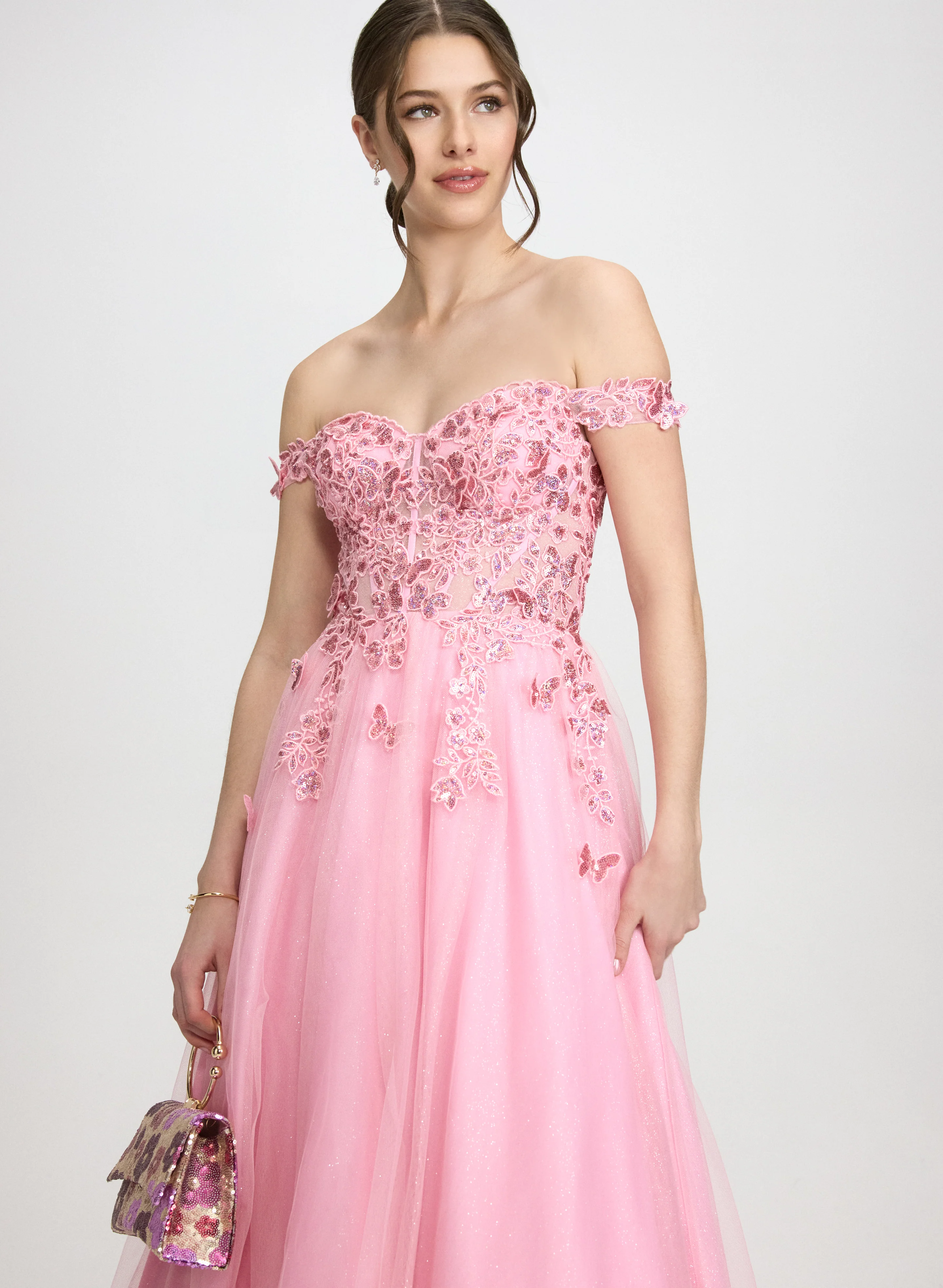 Butterfly Applique Ballgown - Image 7
