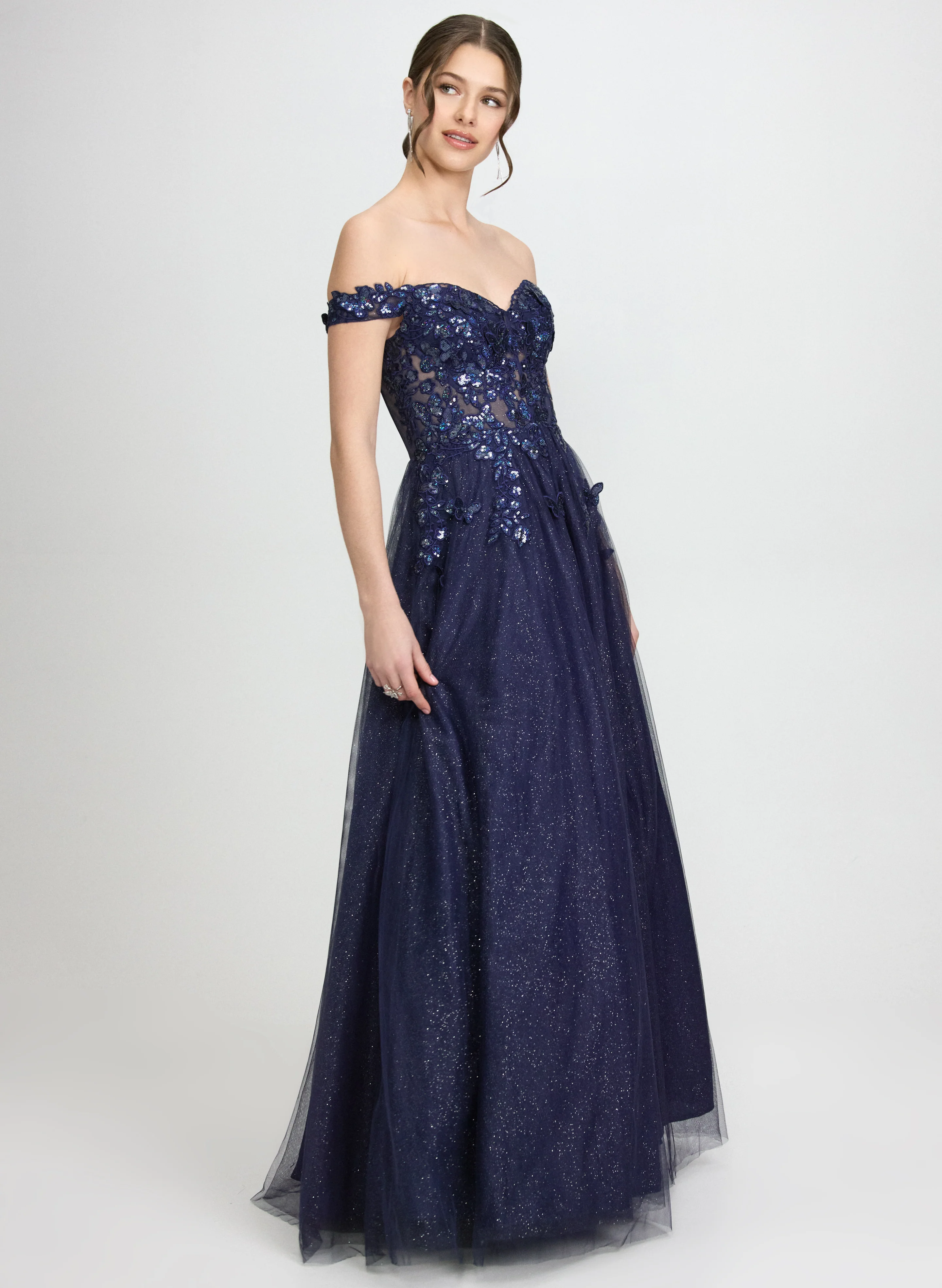 Butterfly Applique Ballgown - Image 2