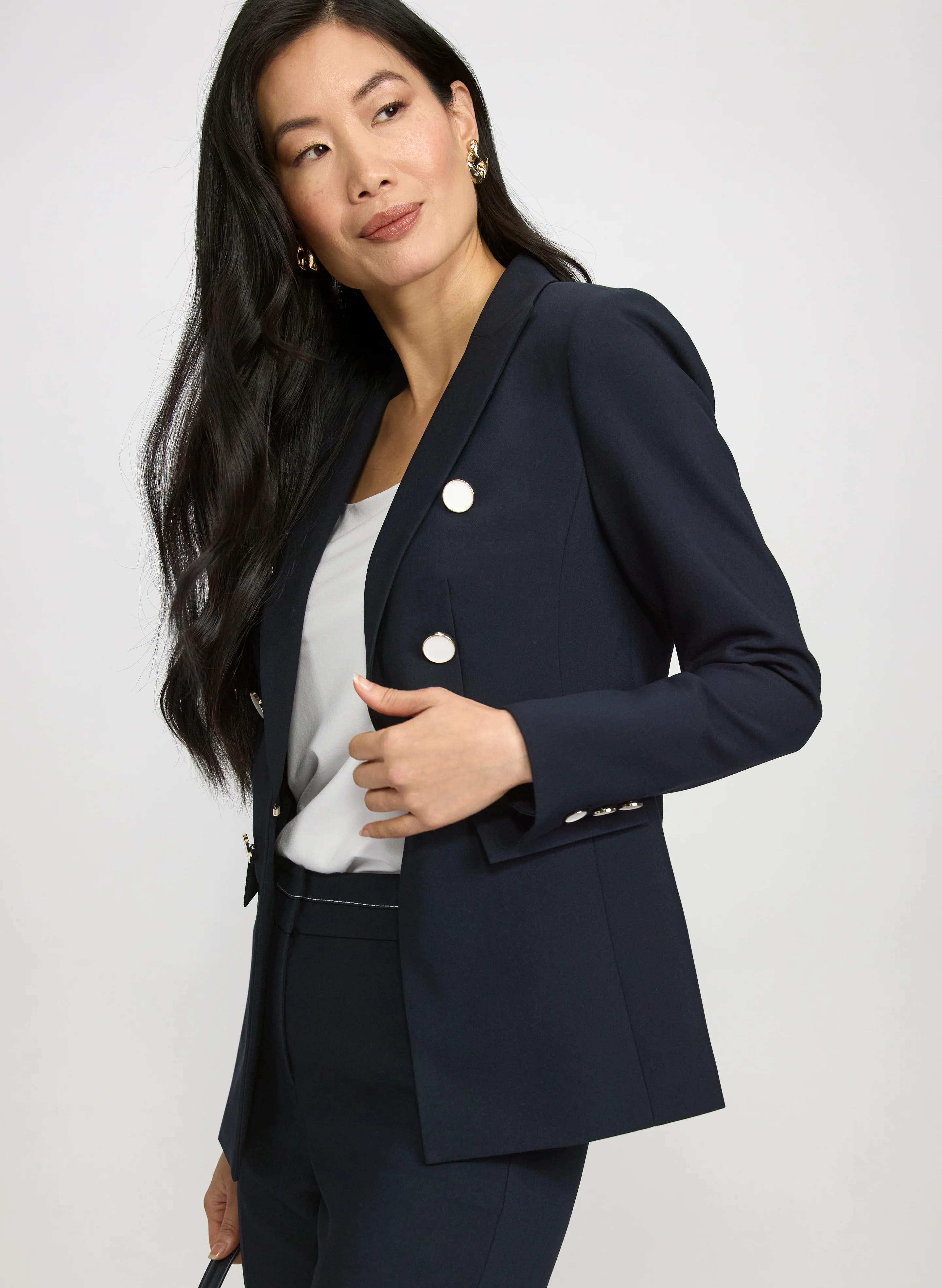 Button Detail Blazer - Image 2