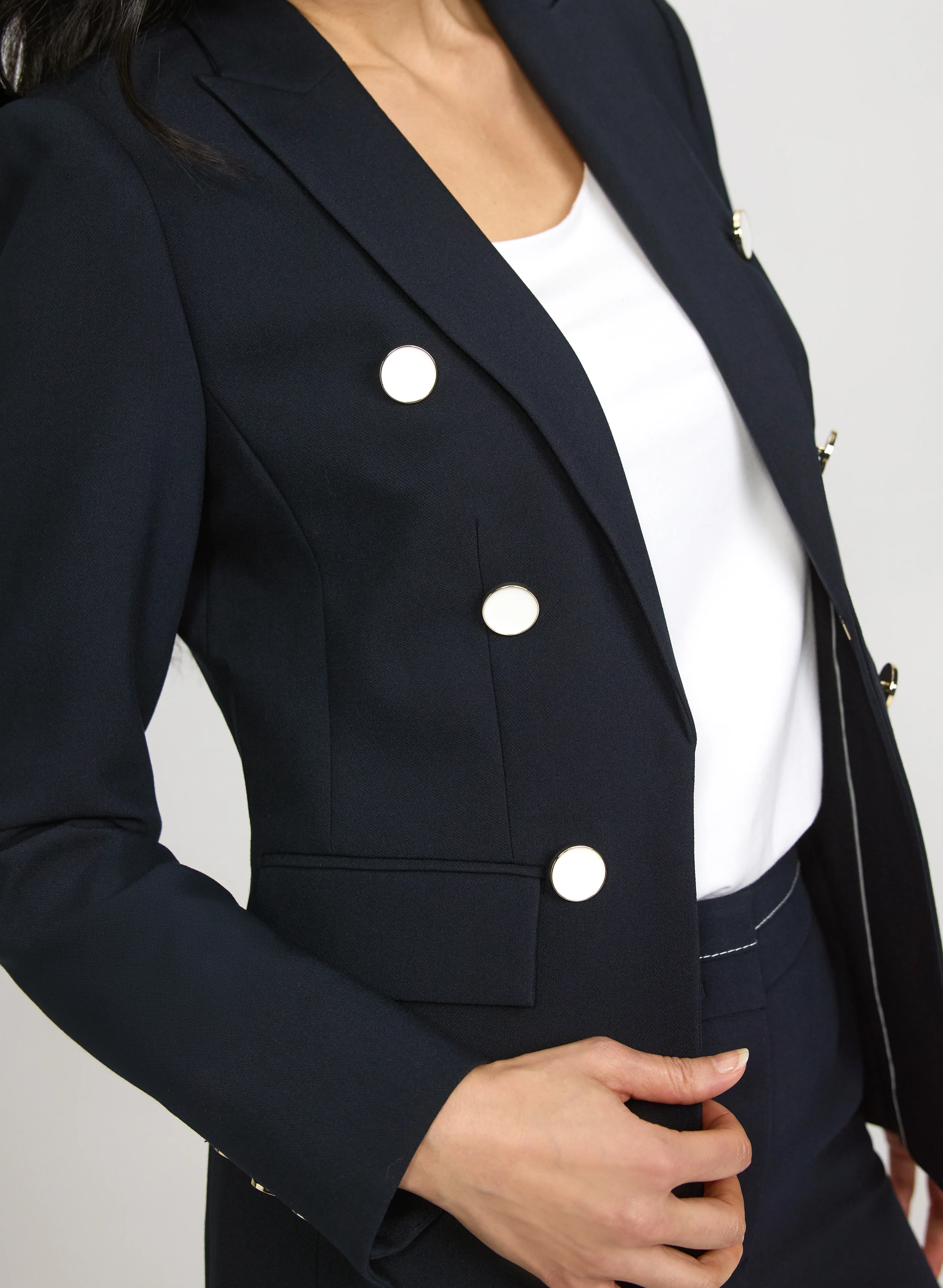Button Detail Blazer - Image 5