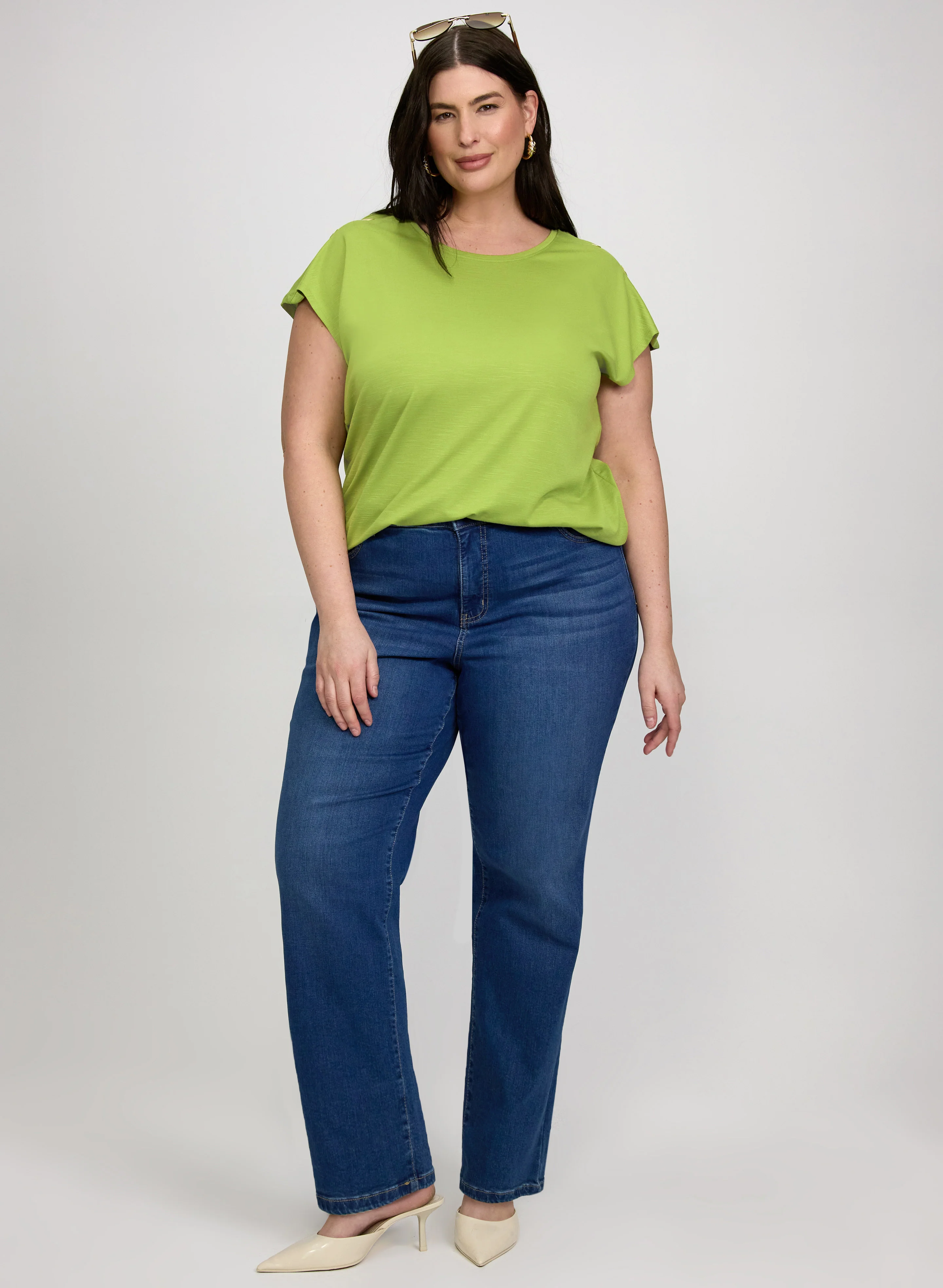 Button Detail T-Shirt - Image 3