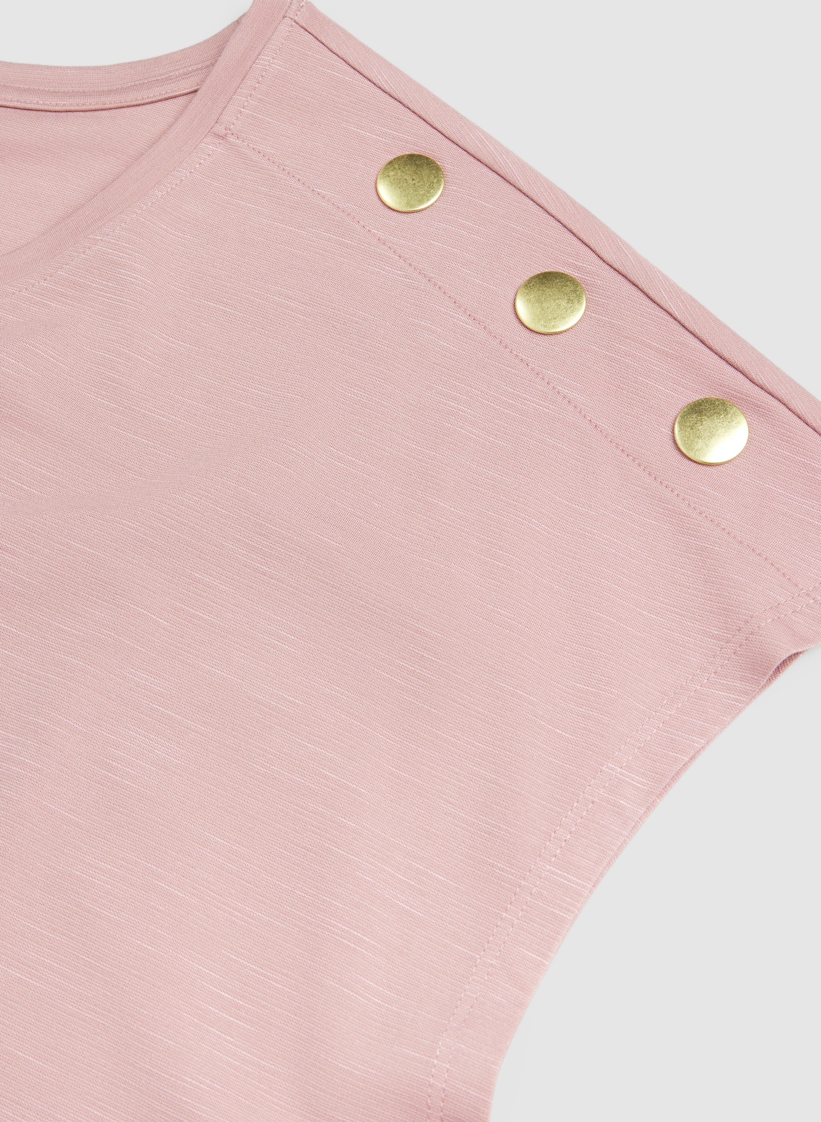 Button Detail T-Shirt - Image 7