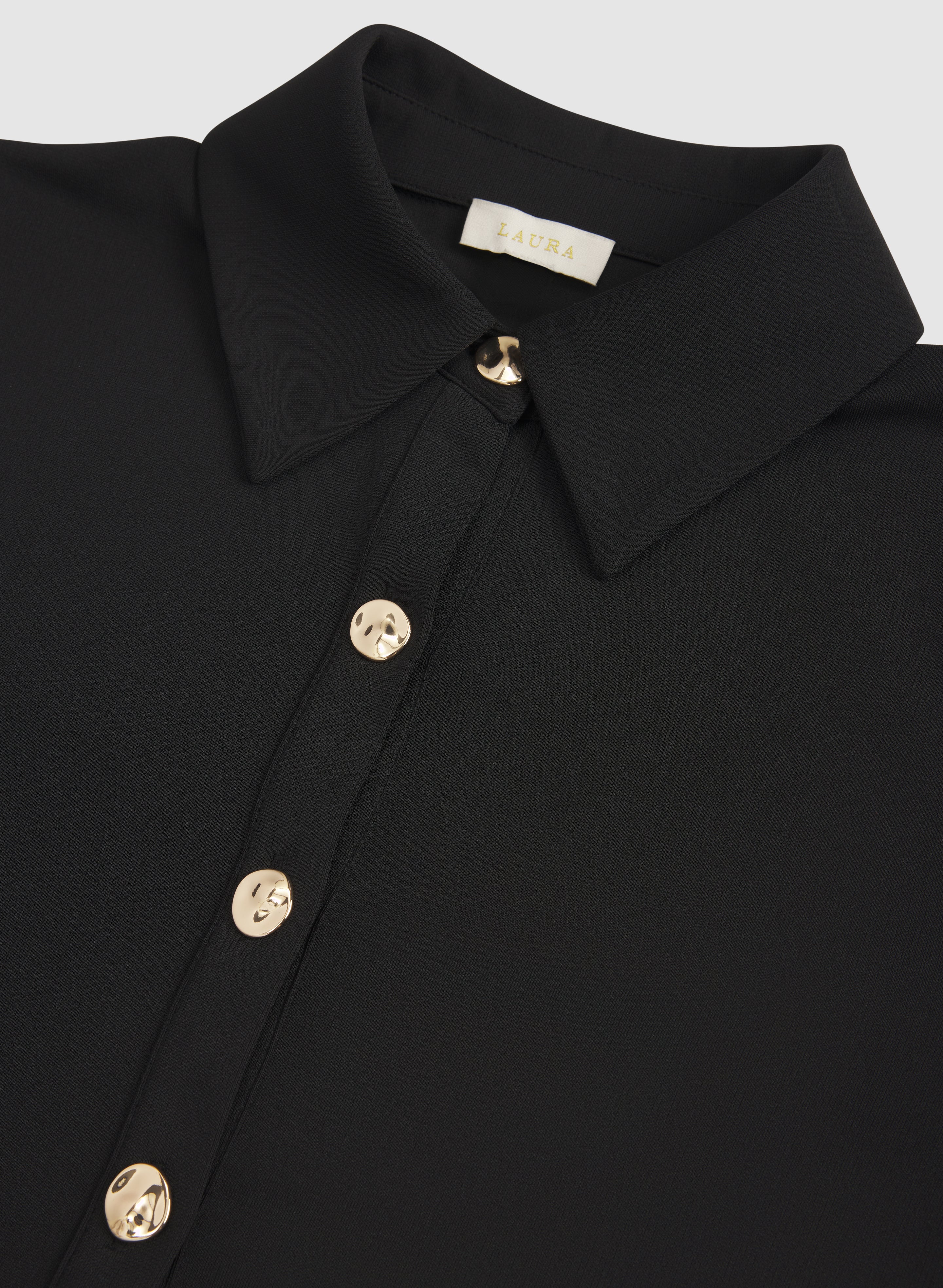 Button Down Jersey Top - Image 7