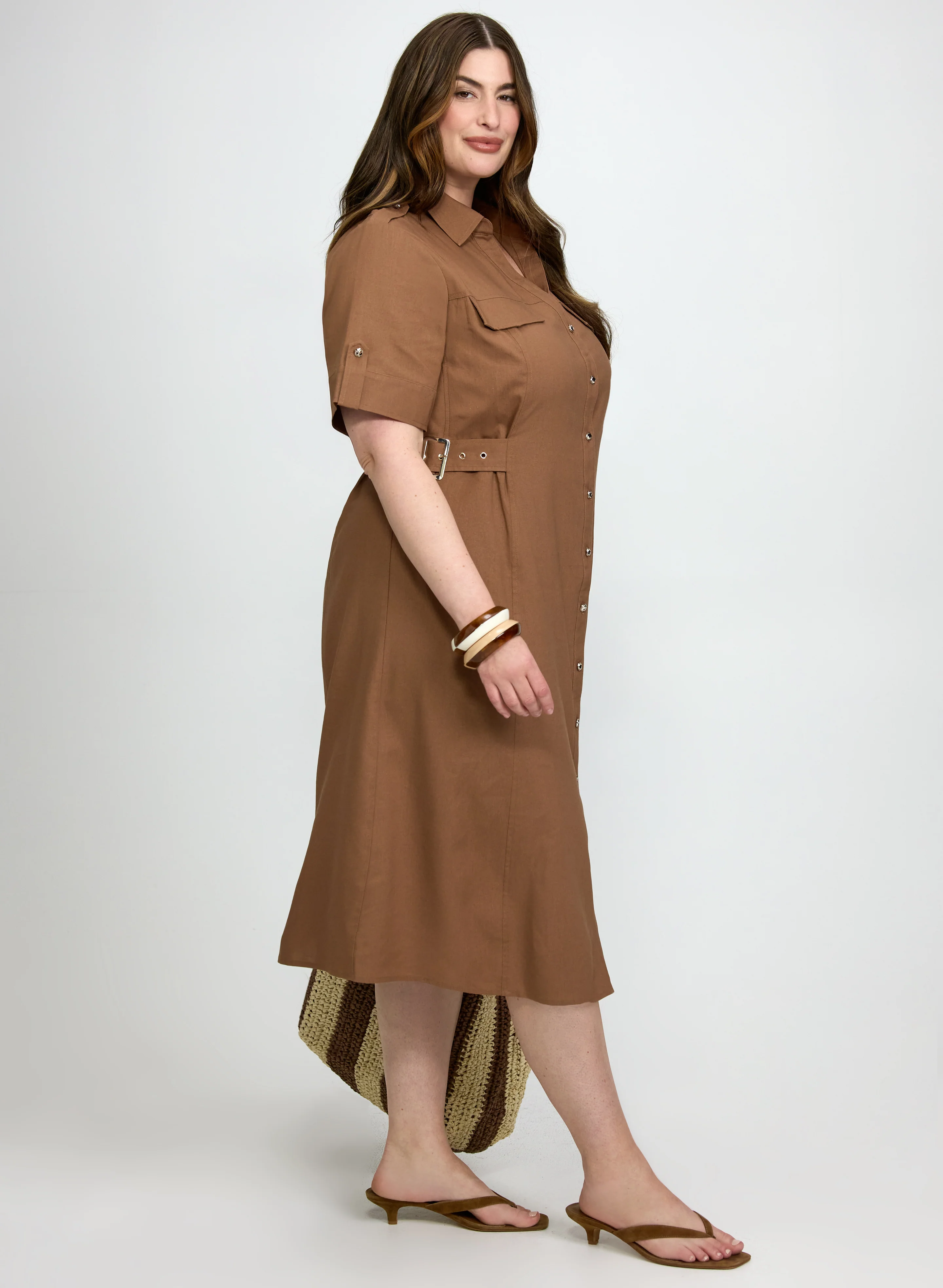 Button-Down Midi Dress - Image 3