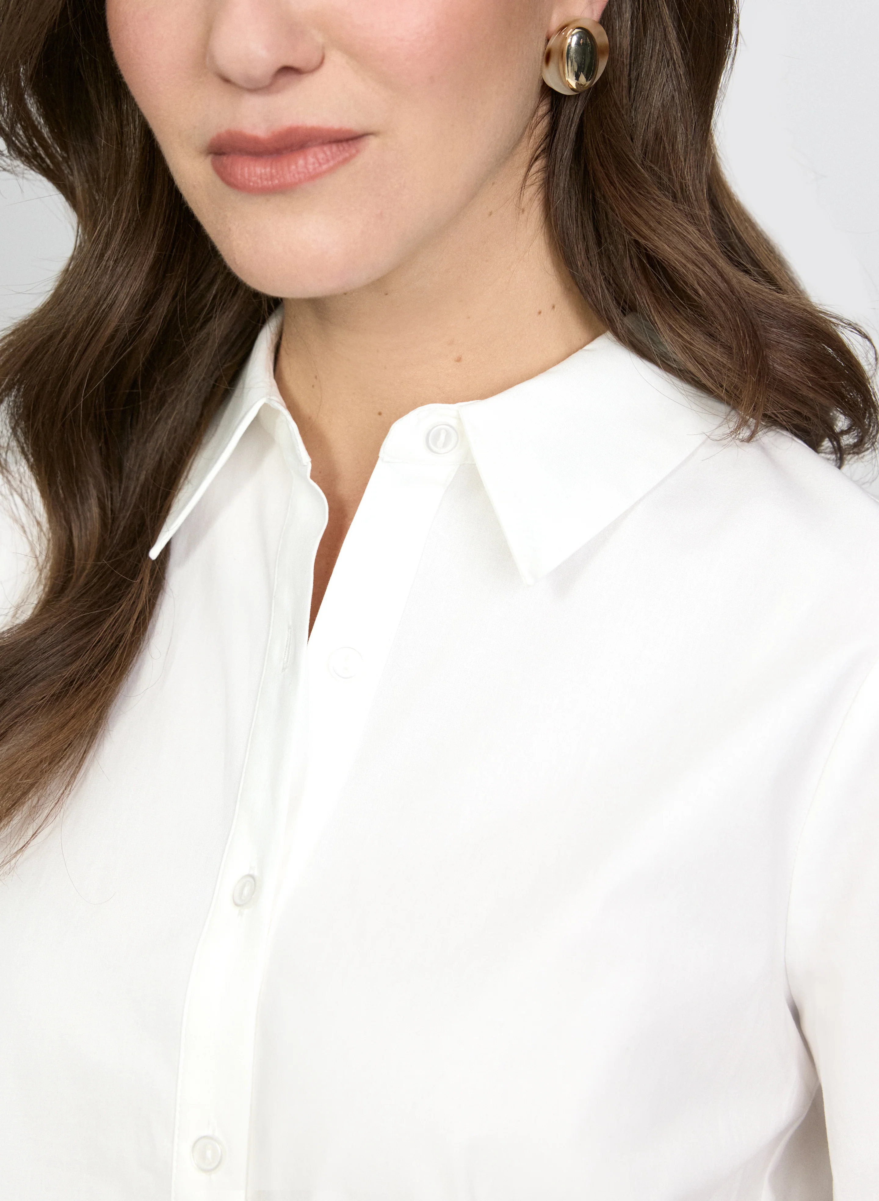 Button-Down Tunic Blouse - Image 4