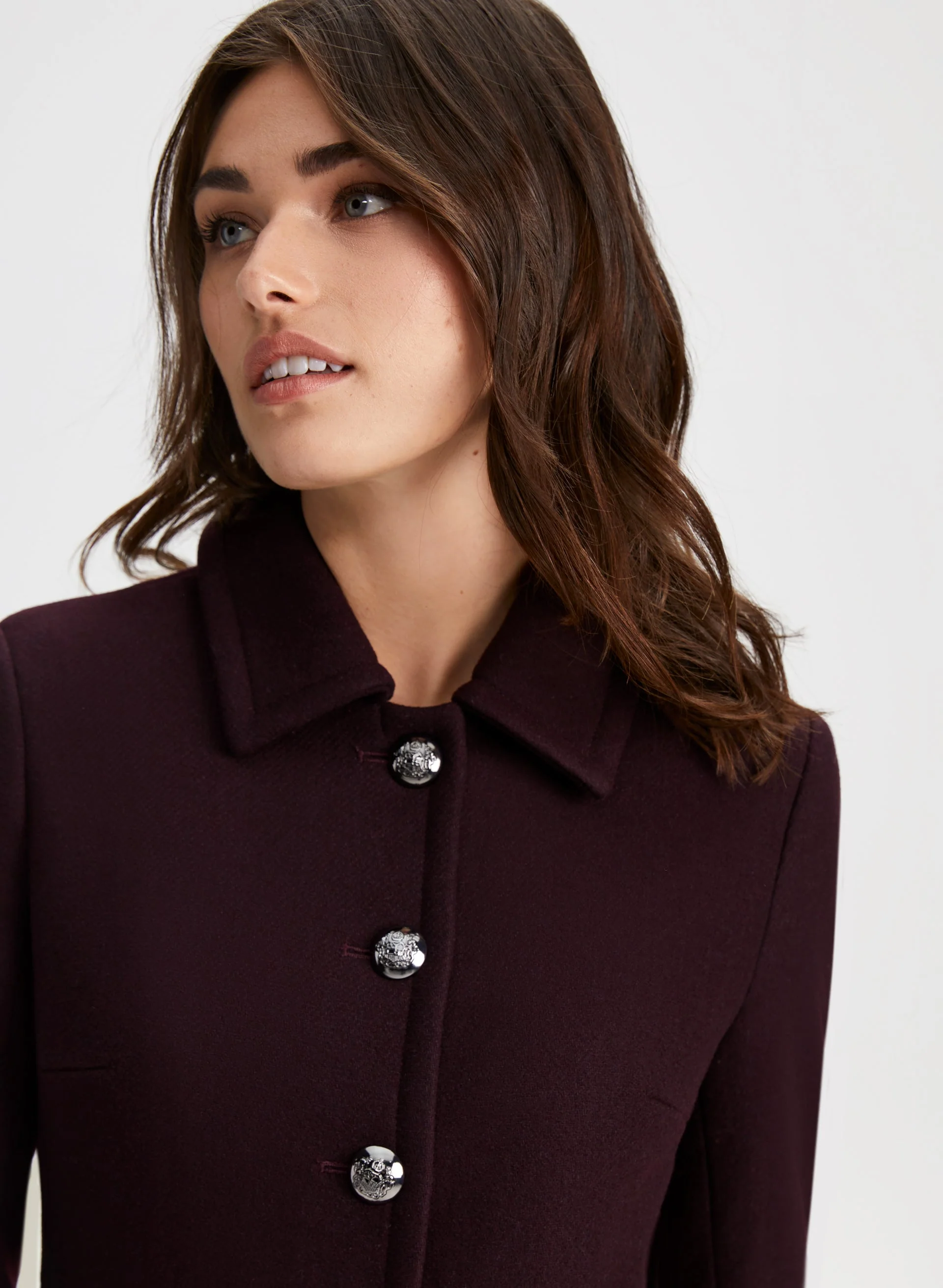 Button-Down Wool Blend Coat - Image 5