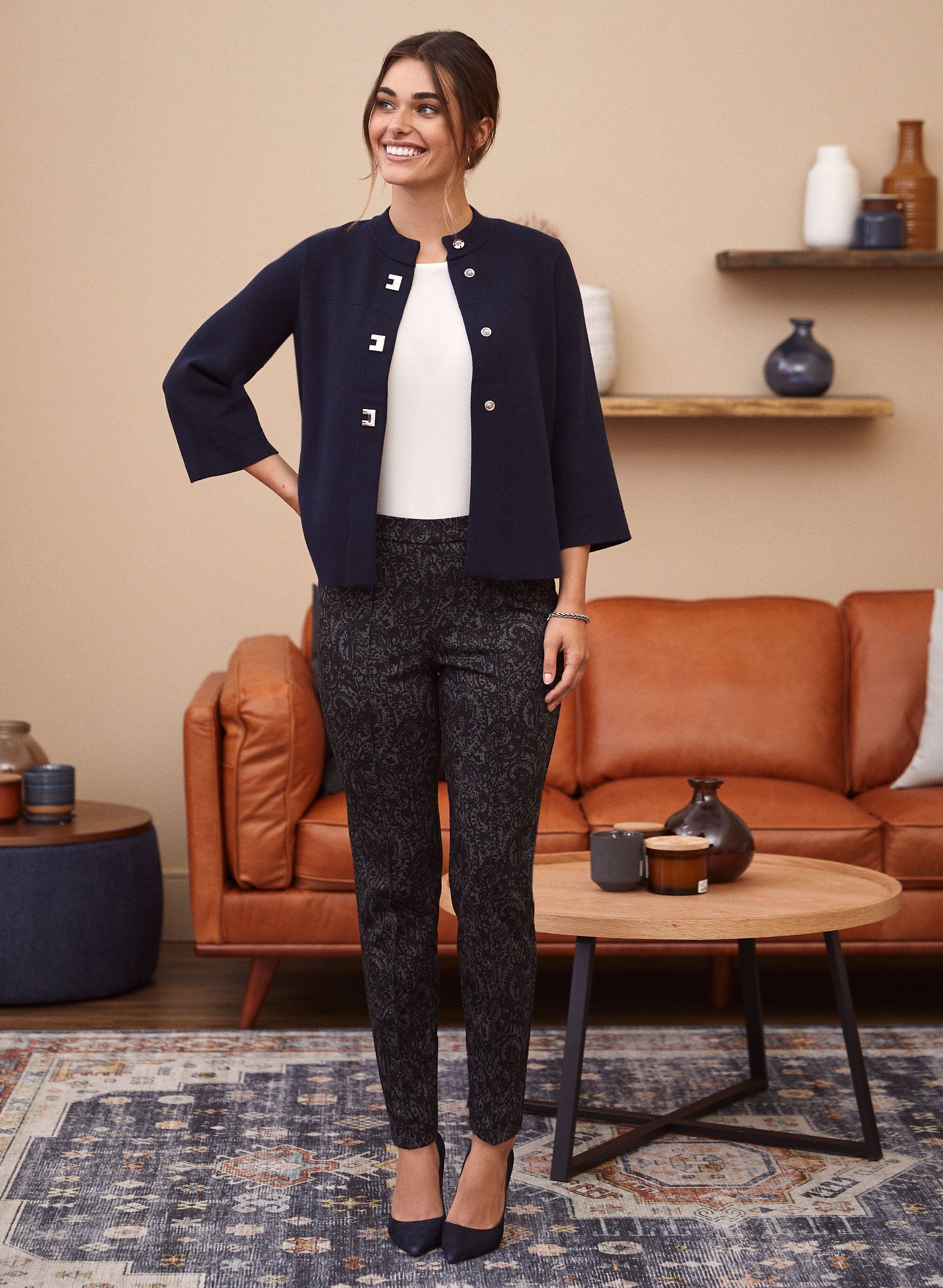 Button Front Trapeze Cardigan - Image 5