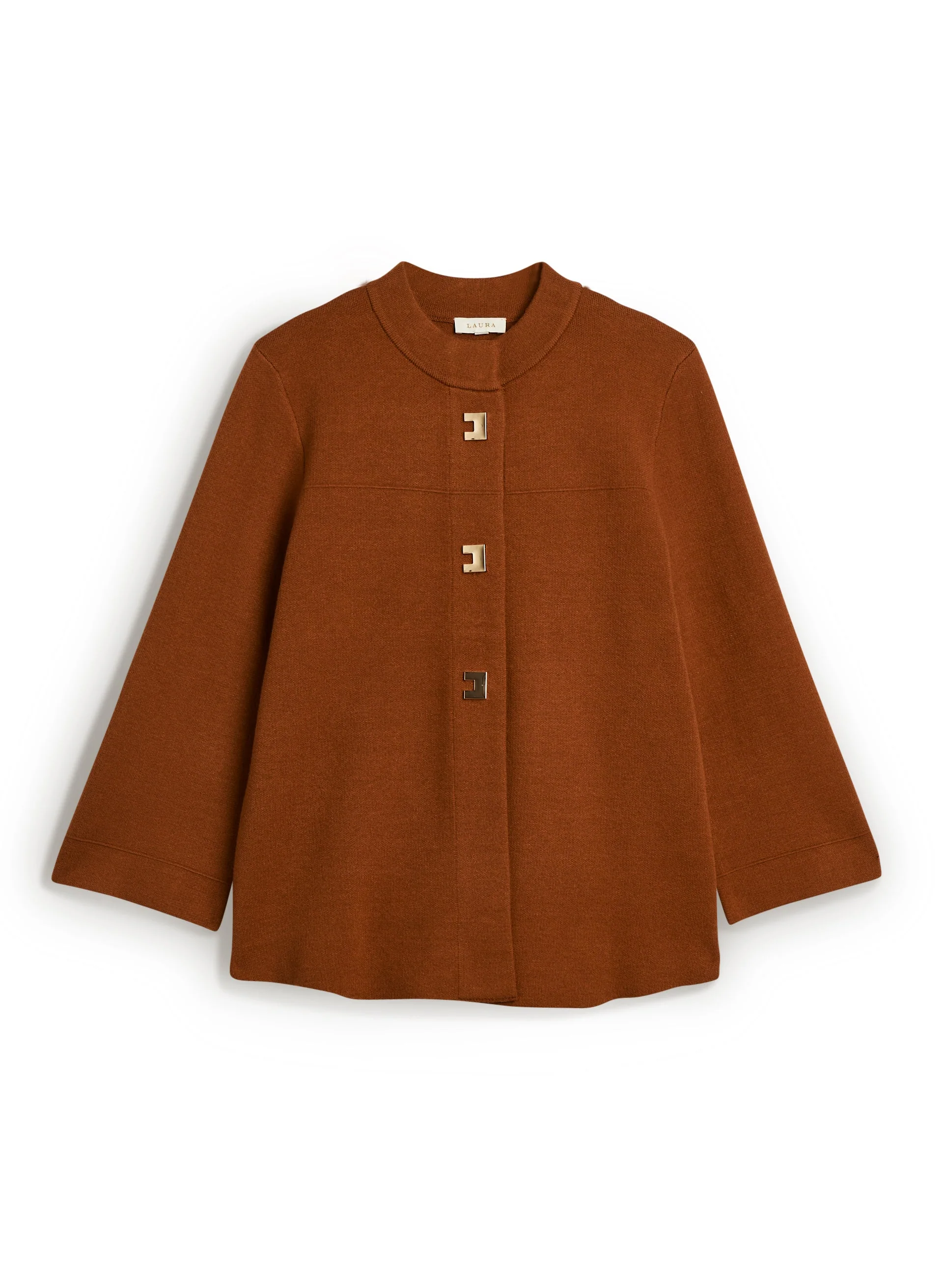 Button Front Trapeze Cardigan - Image 3