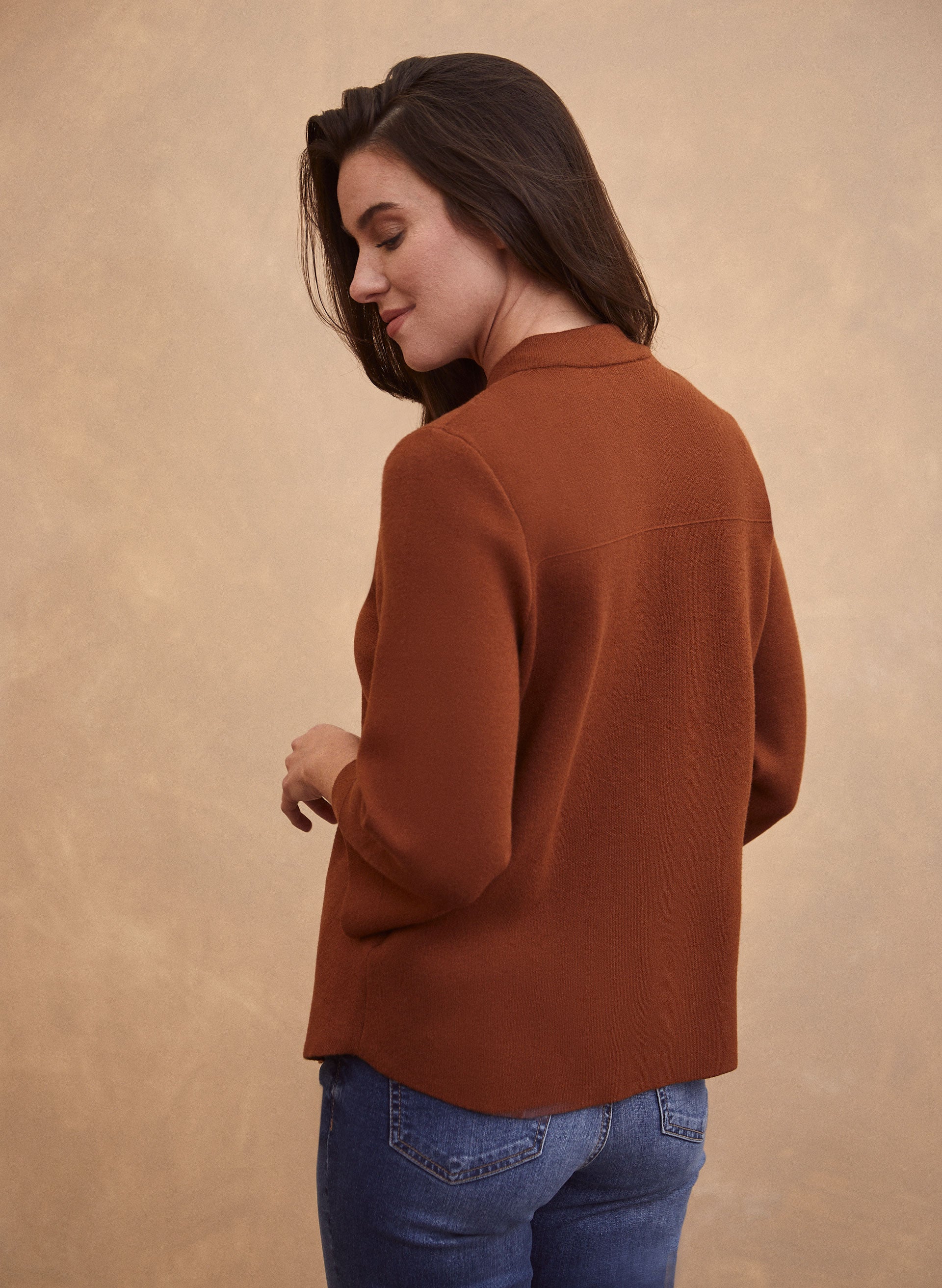 Button Front Trapeze Cardigan - Image 4