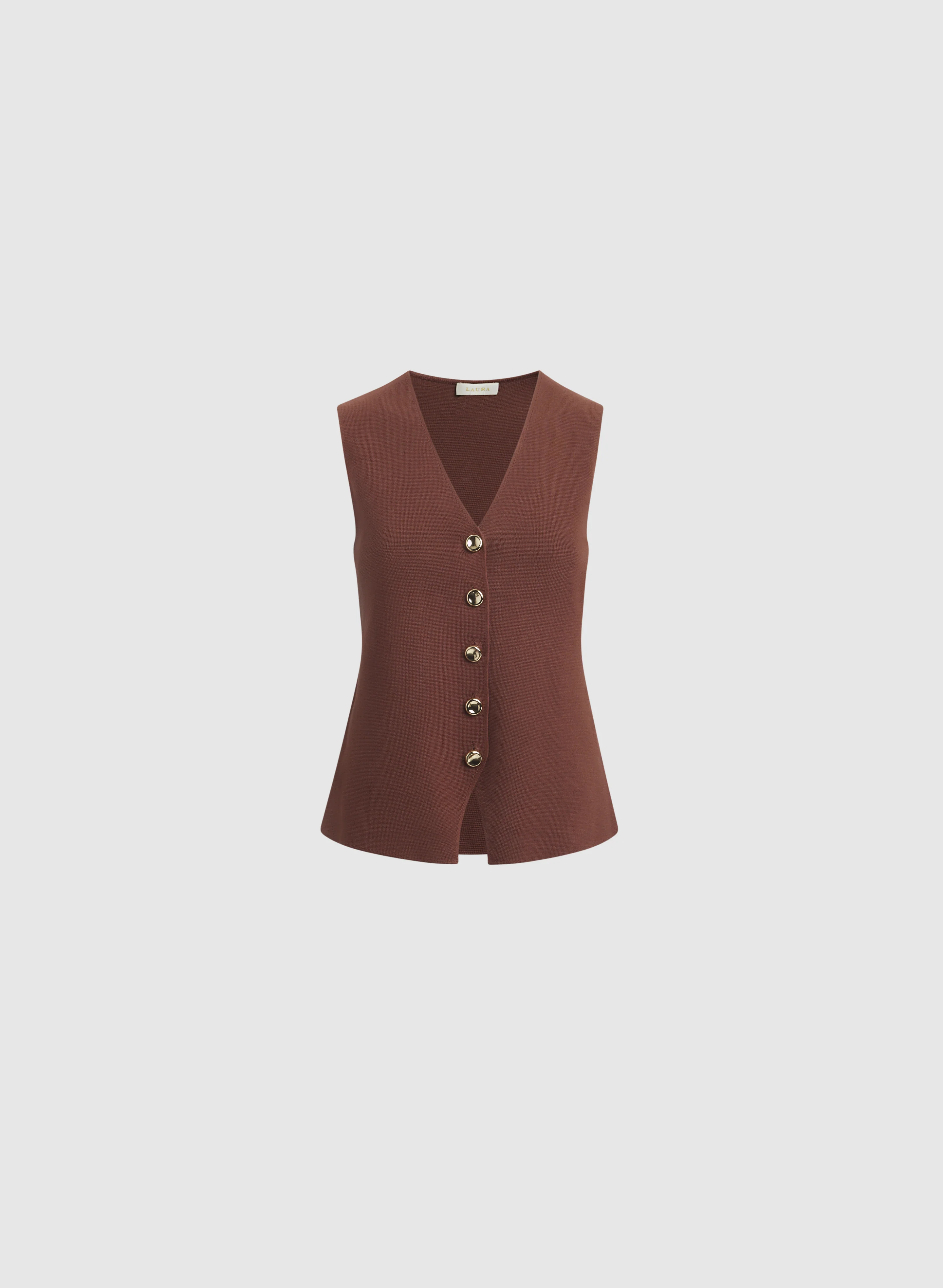 Button Knit Vest - Image 5