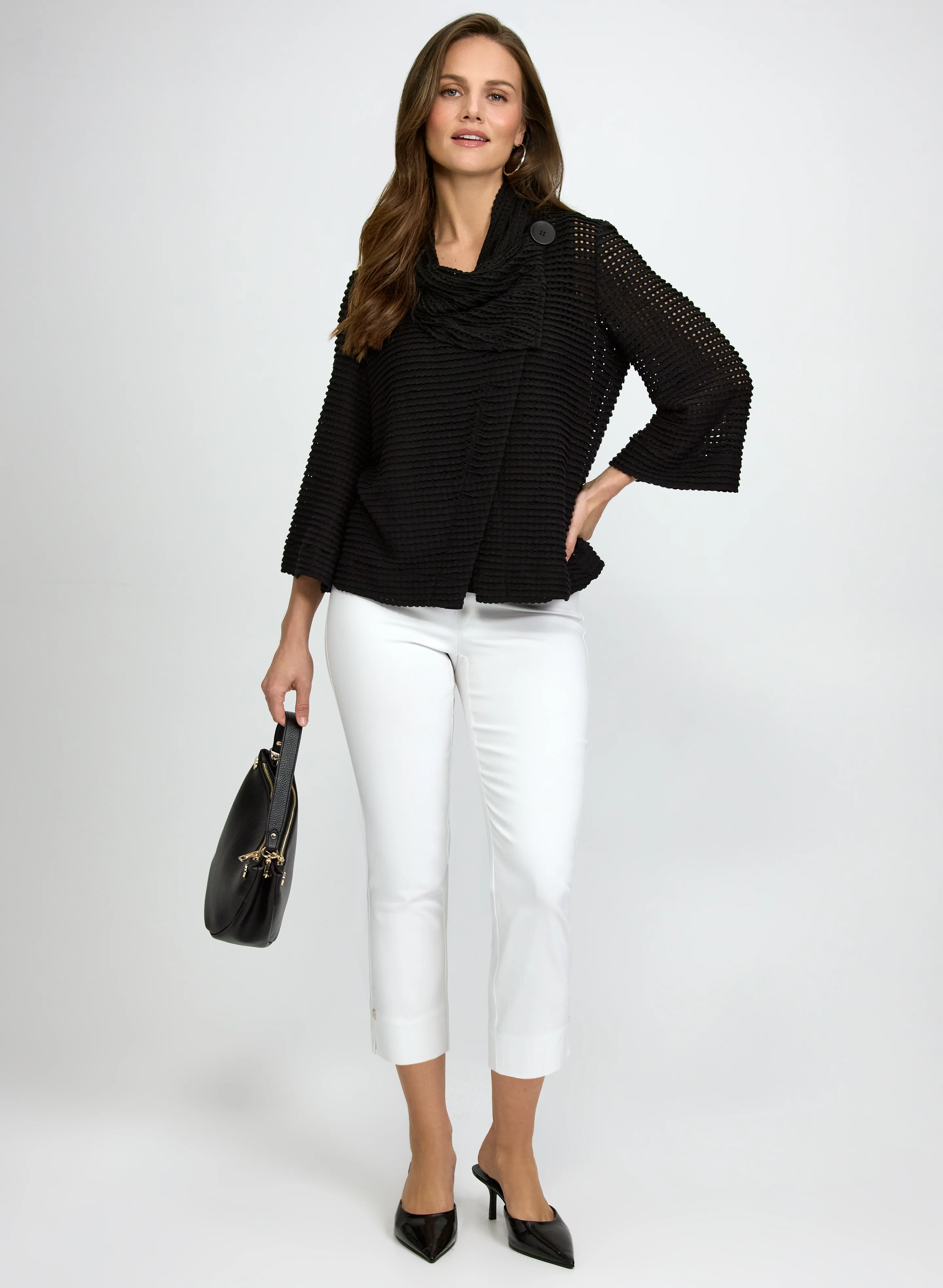 Buttoned Crochet Top - Image 3
