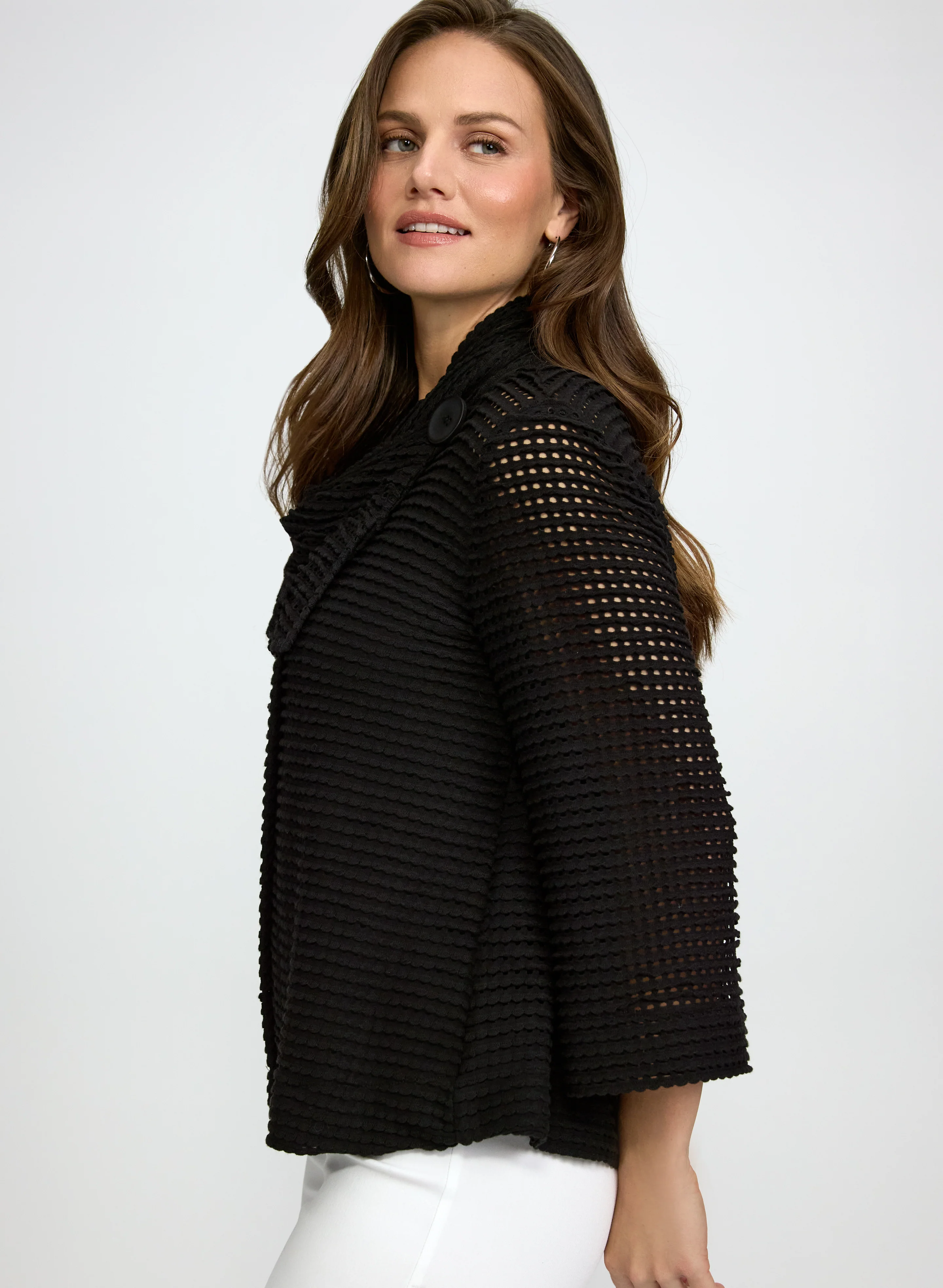 Buttoned Crochet Top - Image 5