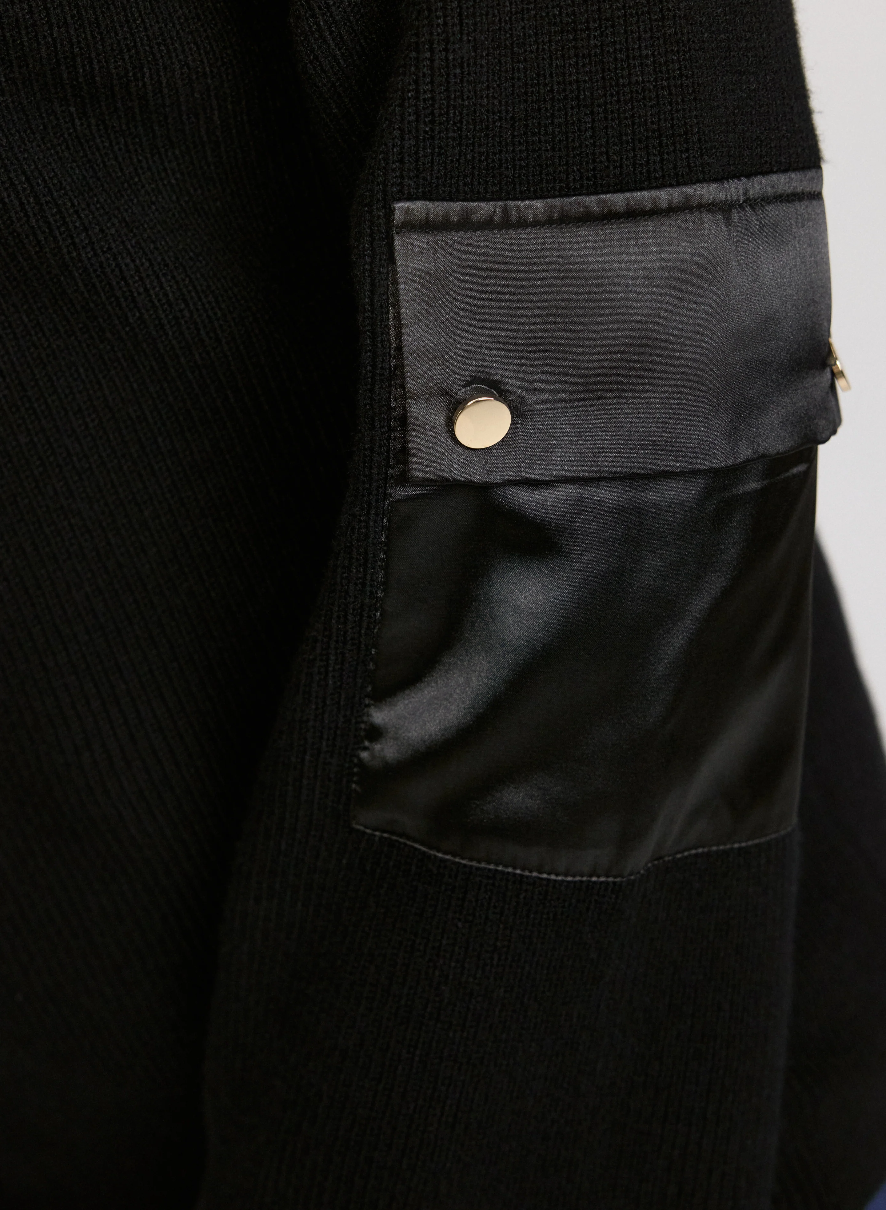 Buttoned Mock Neck Sweater - Image 2