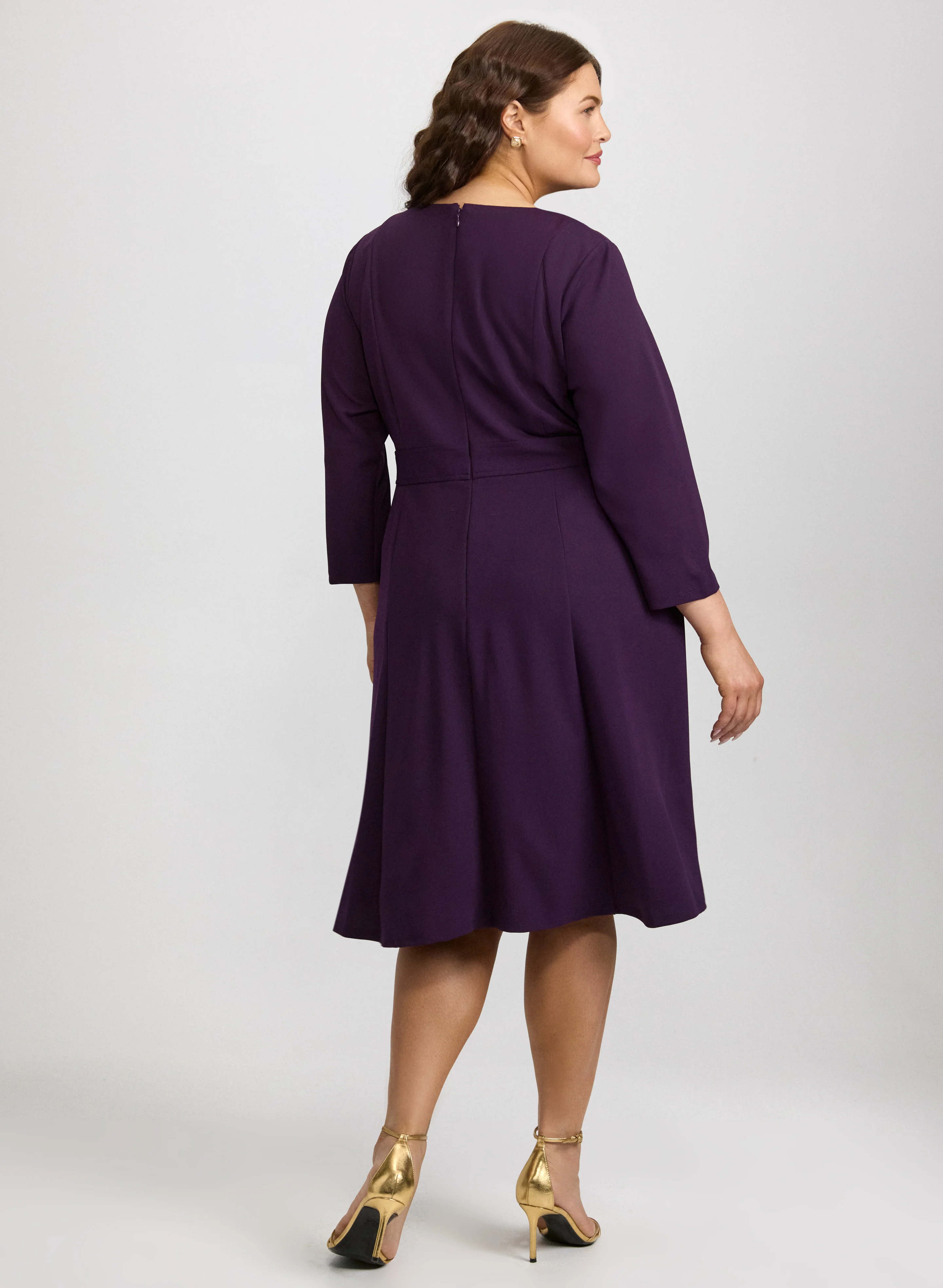 Buttoned-Tab Detail Dress - Image 2