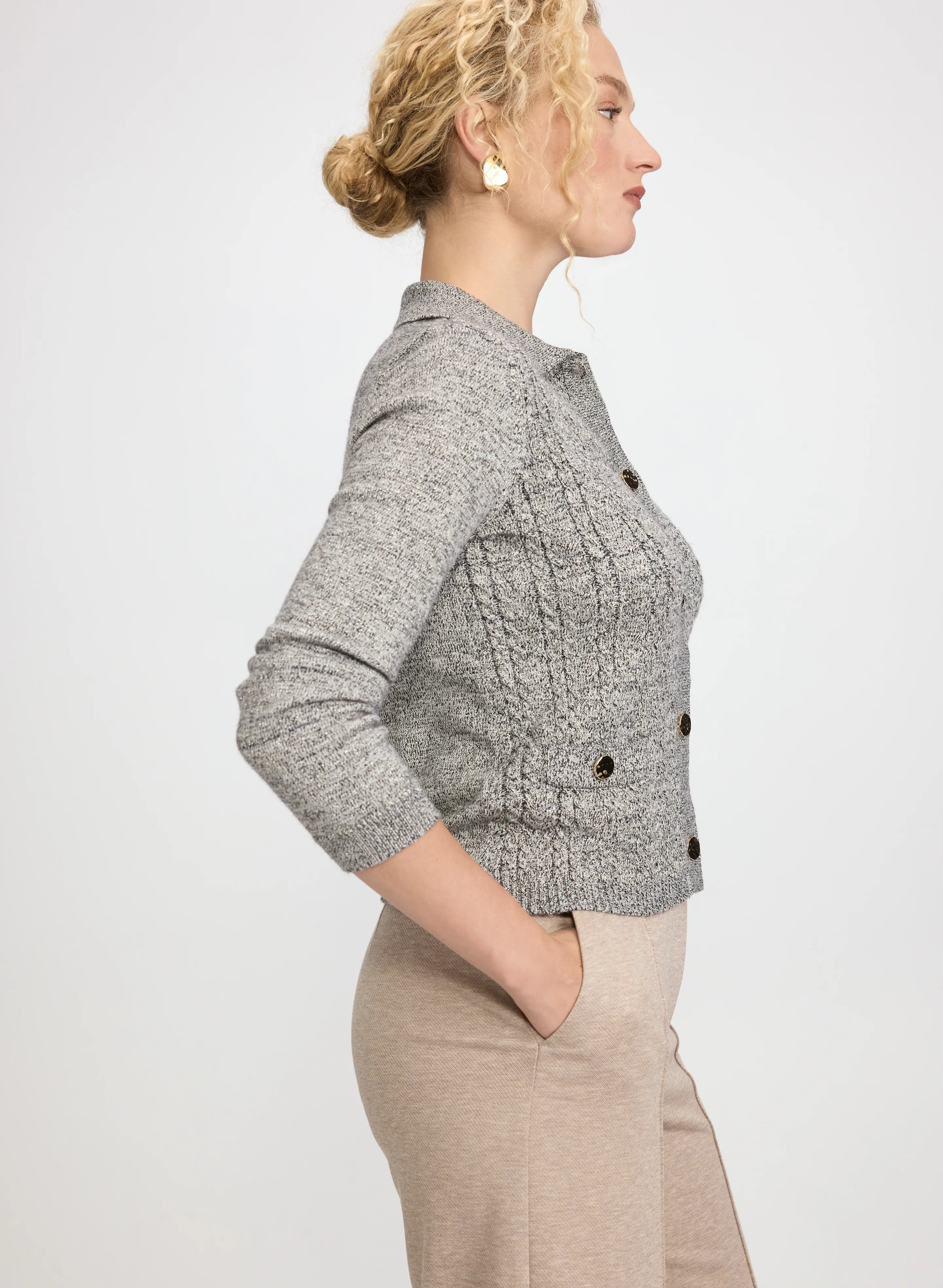 Cable Knit Cardigan - Image 9