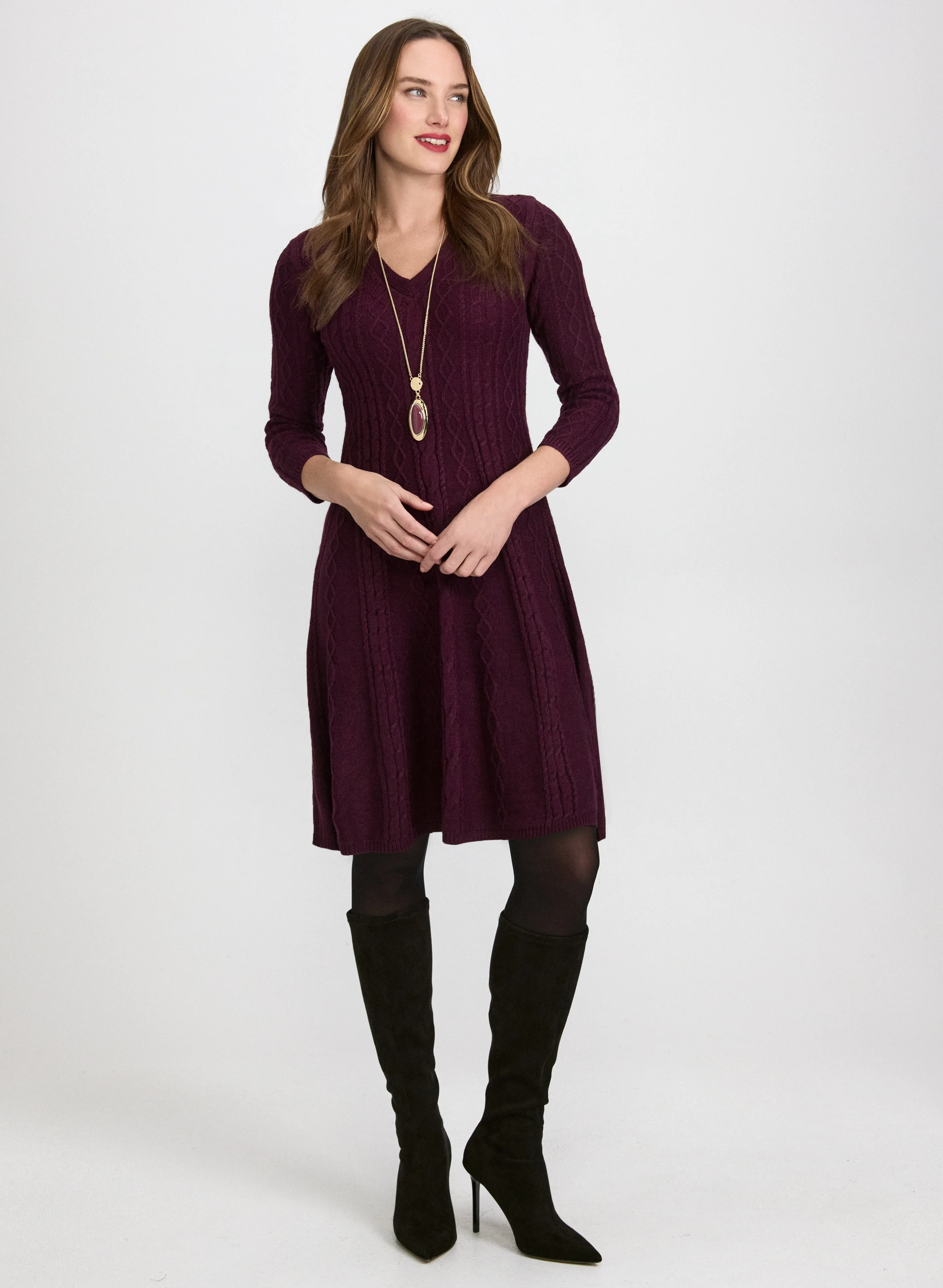 Cable Knit Dress - Image 2