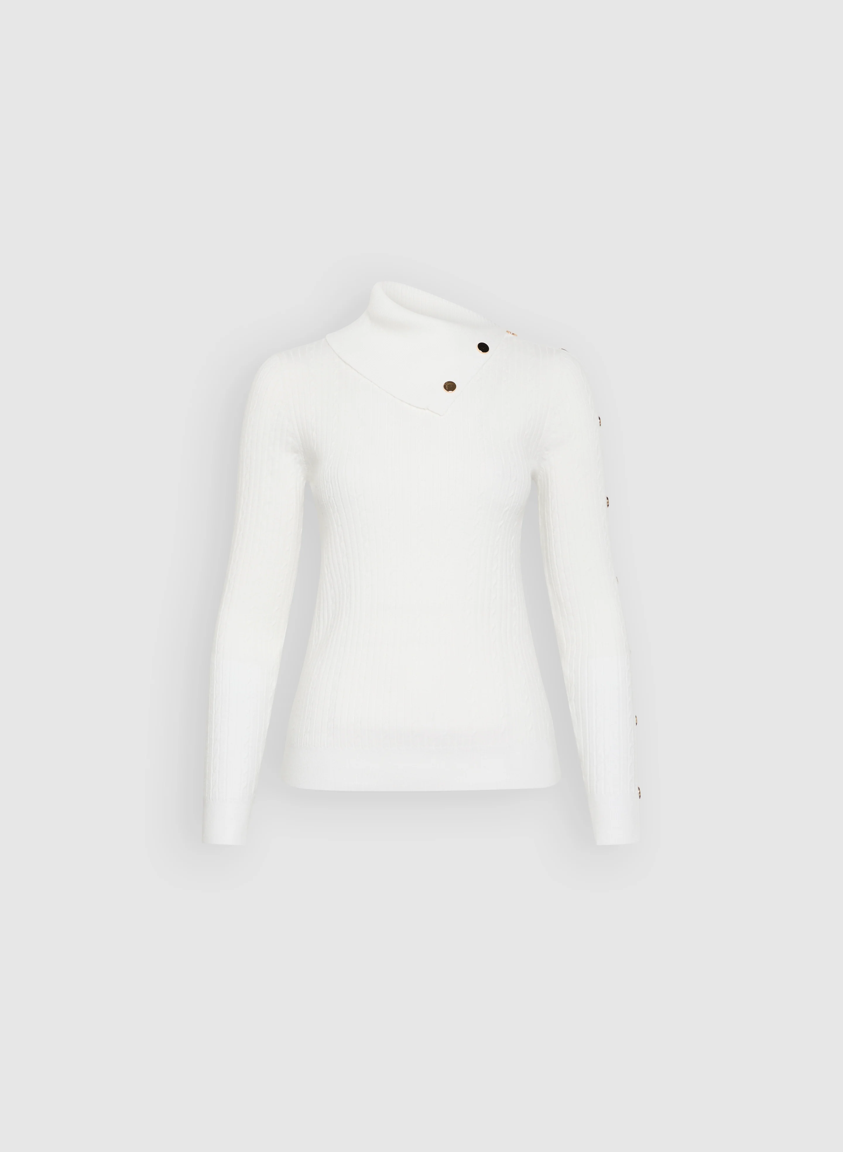 Cable Stitch Knit Sweater - Image 6