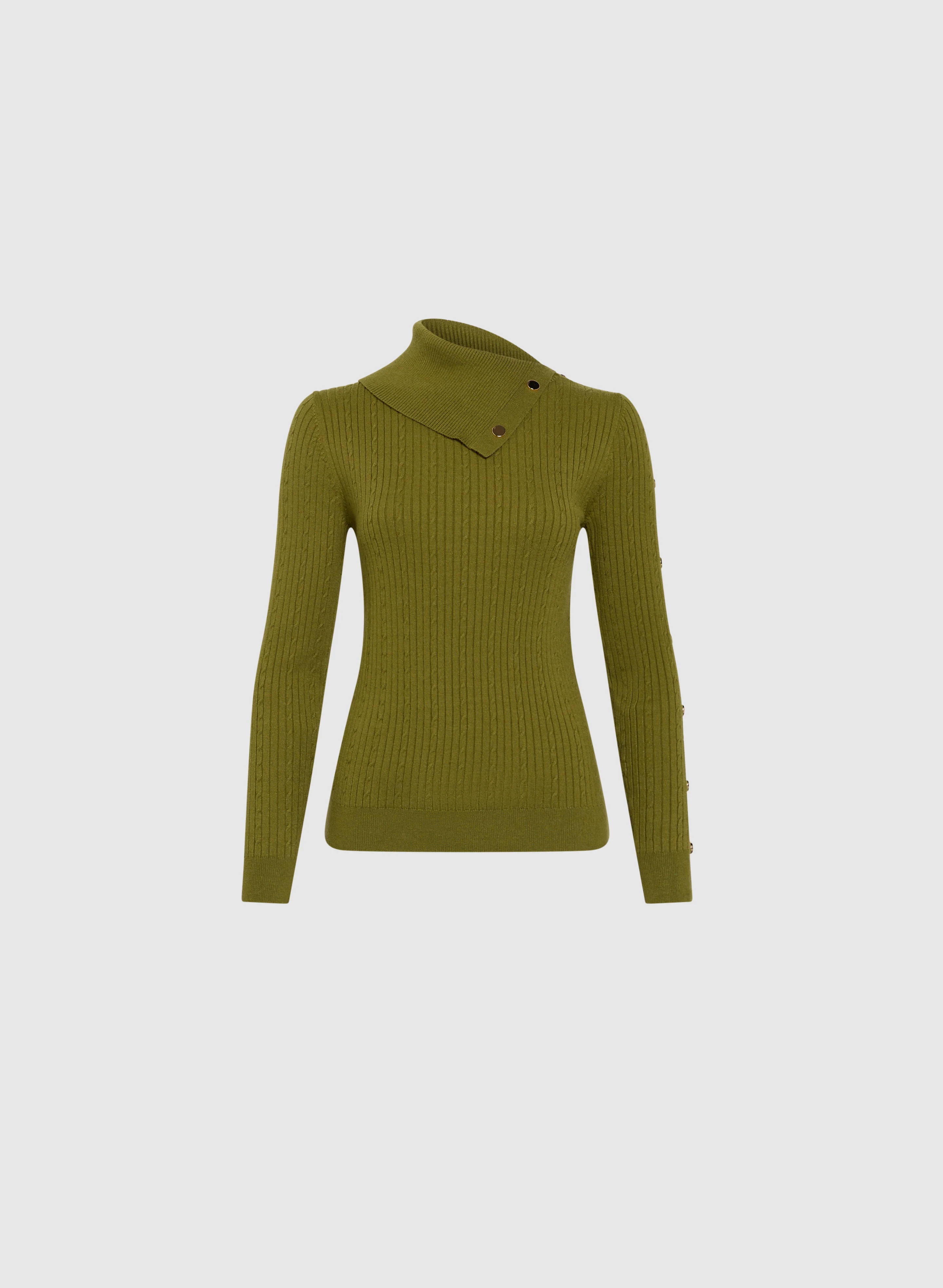 Cable Stitch Knit Sweater - Image 5