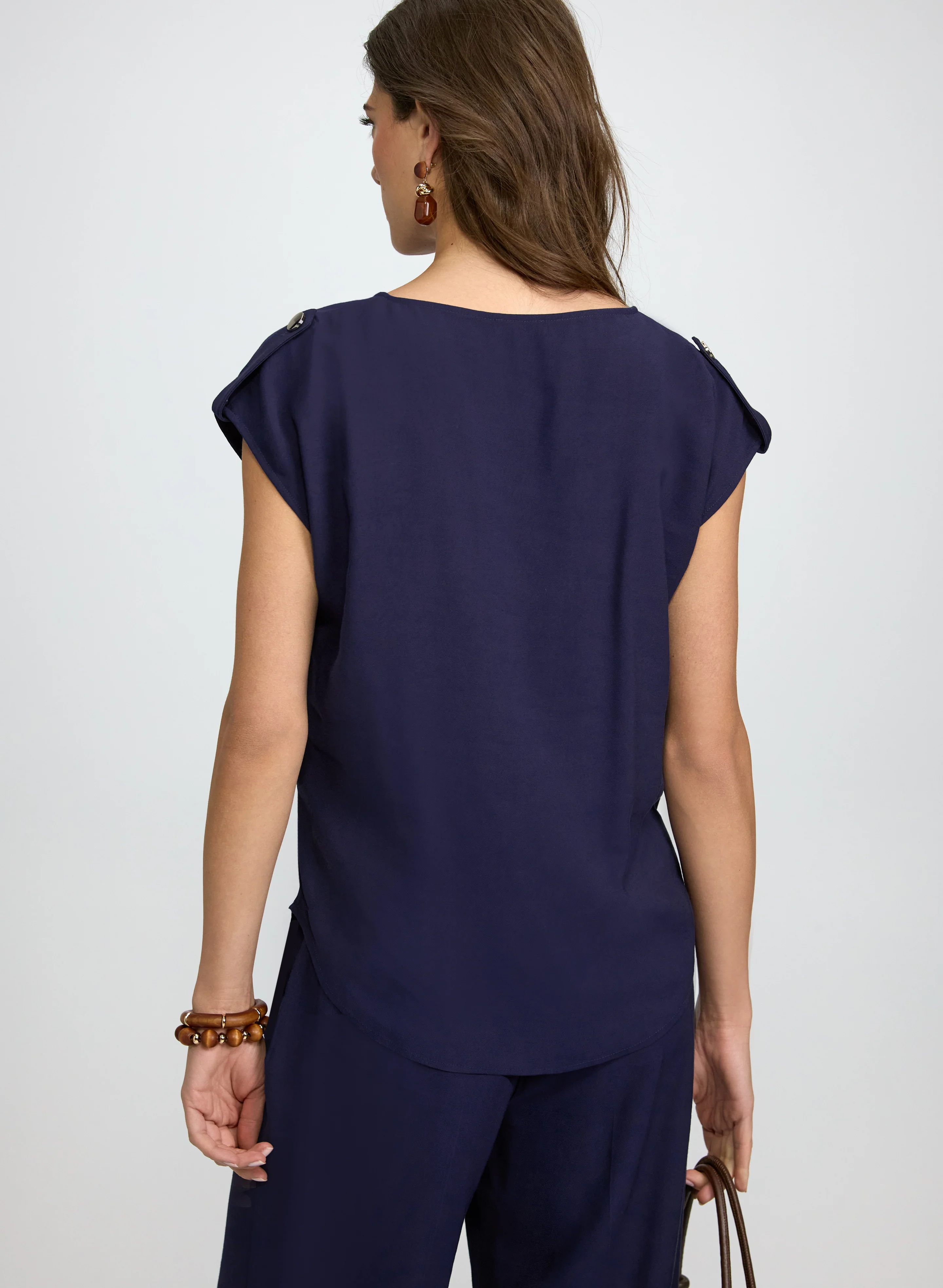 Cap Sleeve Blouse - Image 2