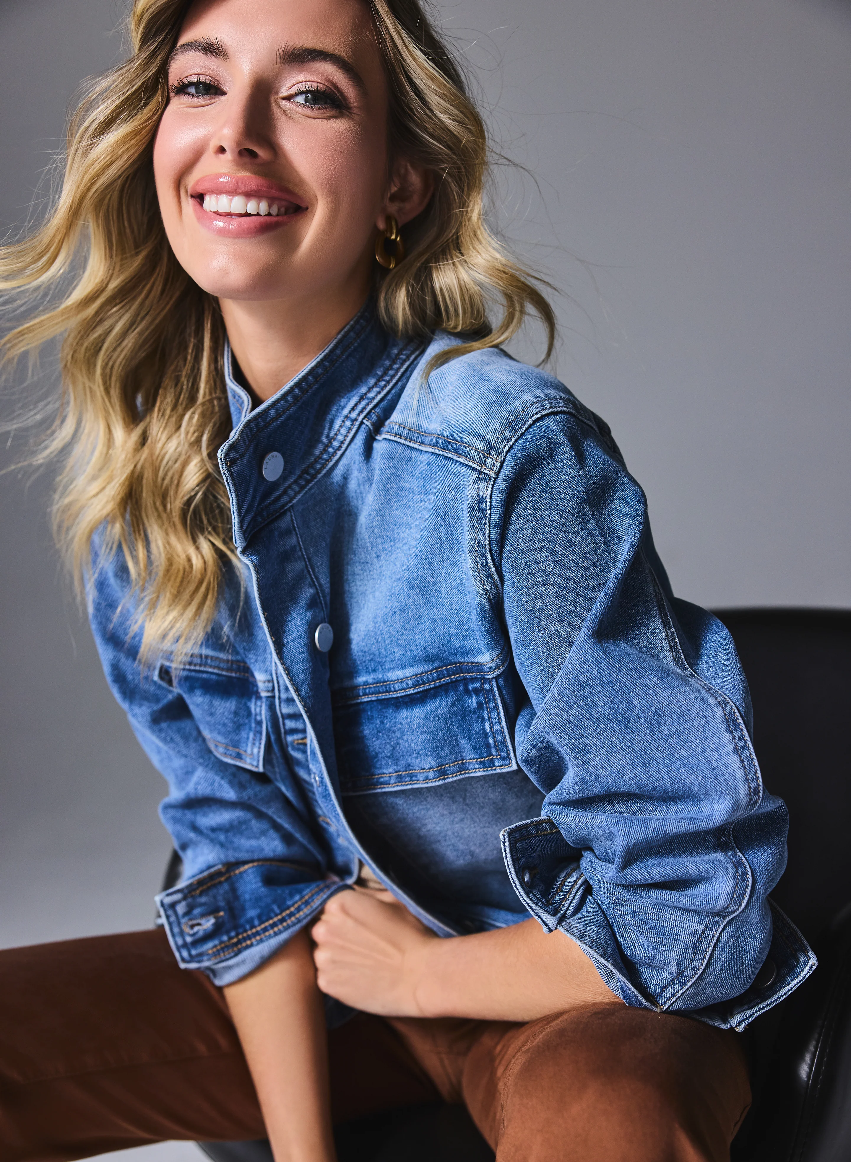 Cargo Pocket Denim Jacket - Image 2