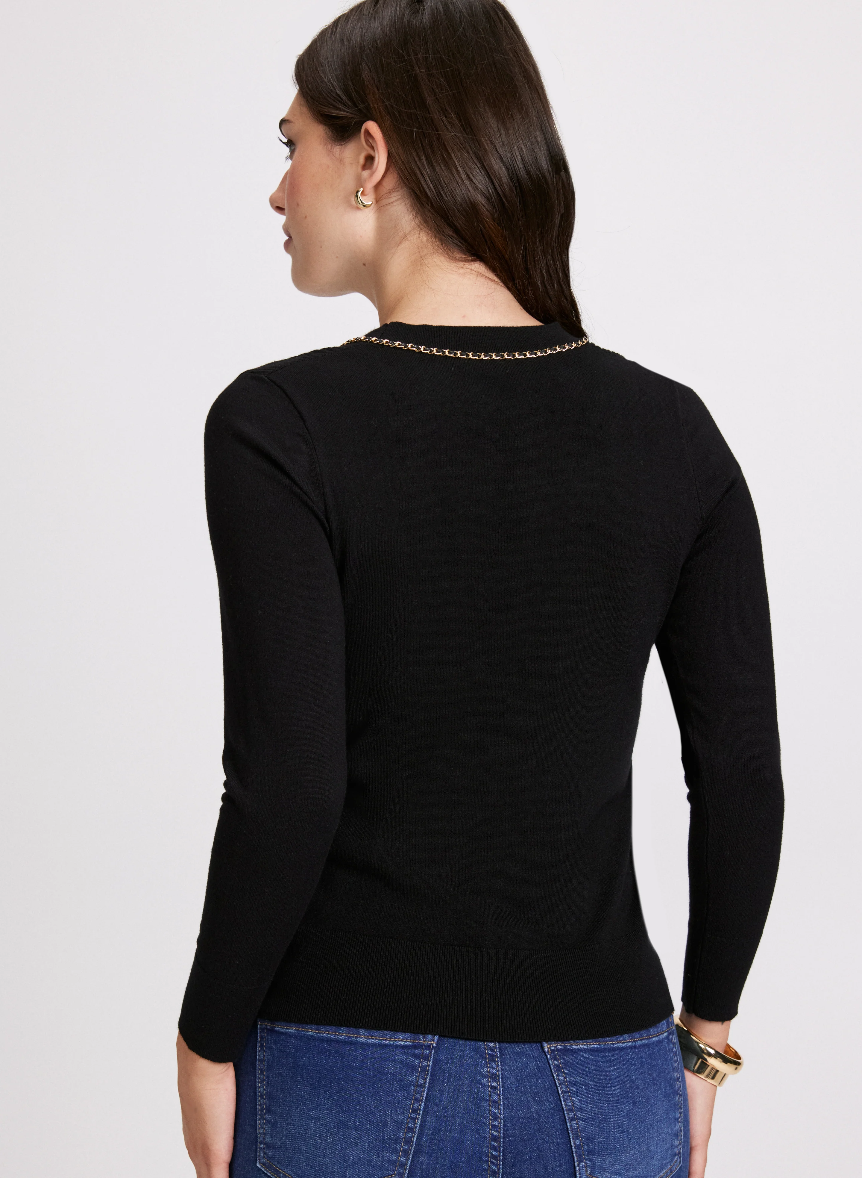 Chain Detail Cardigan - Image 3