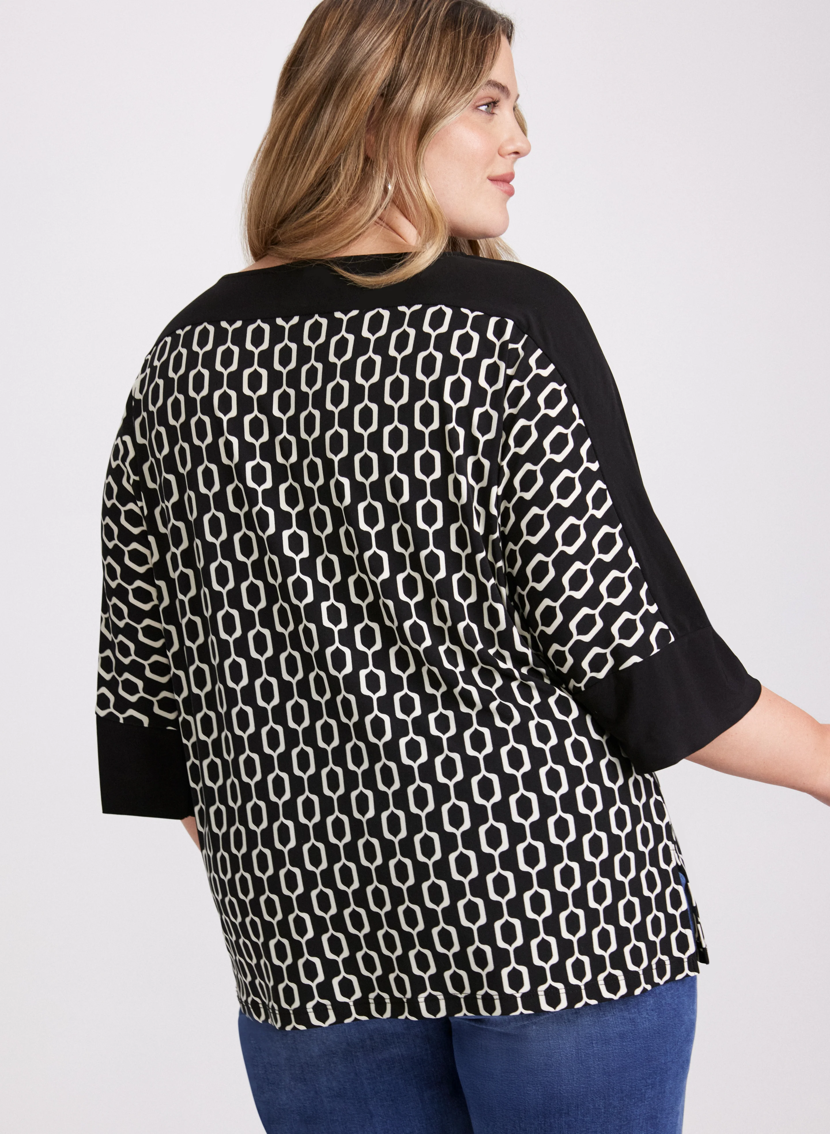 Chain Link Print Top - Image 4
