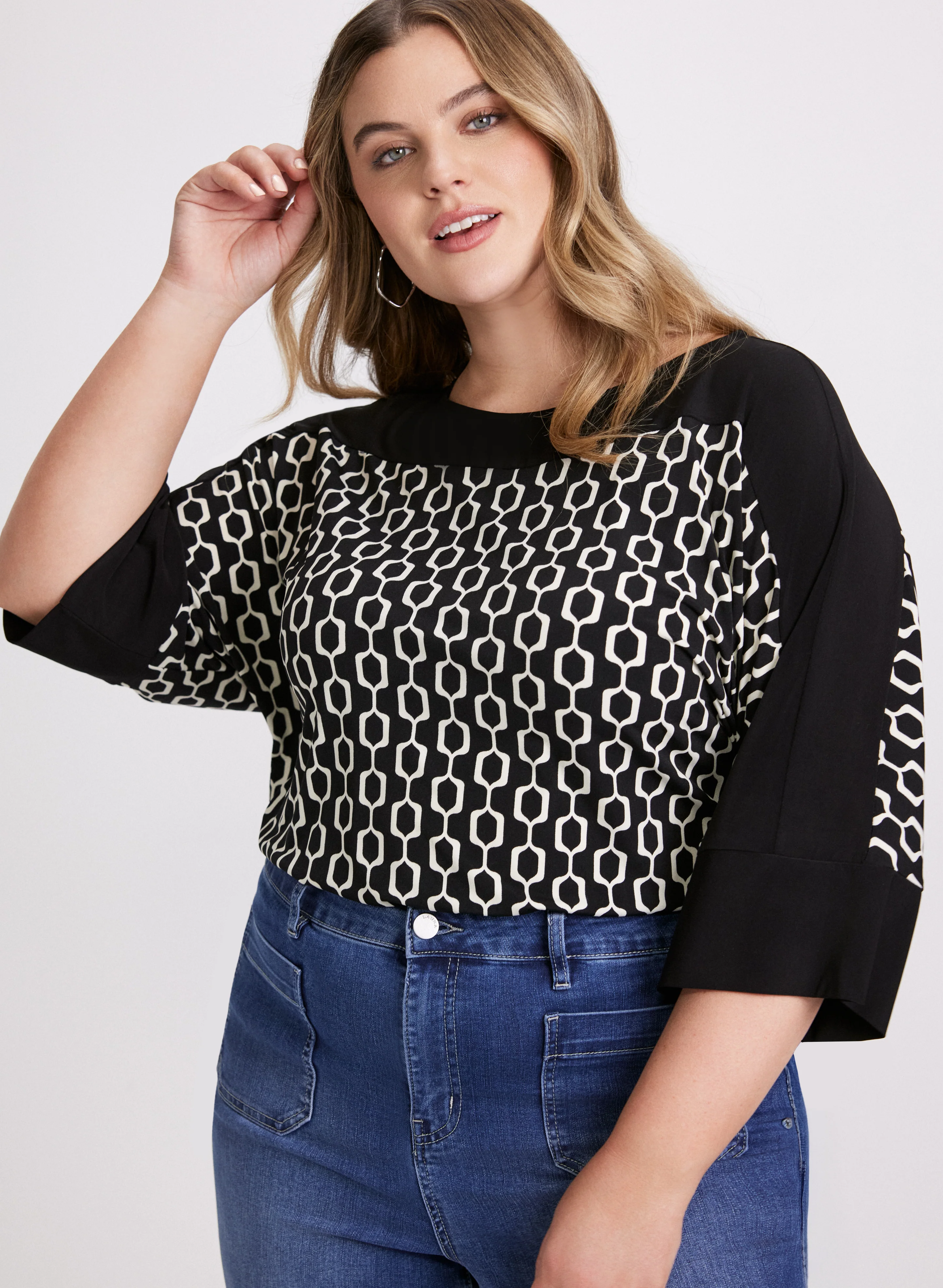 Chain Link Print Top - Image 5