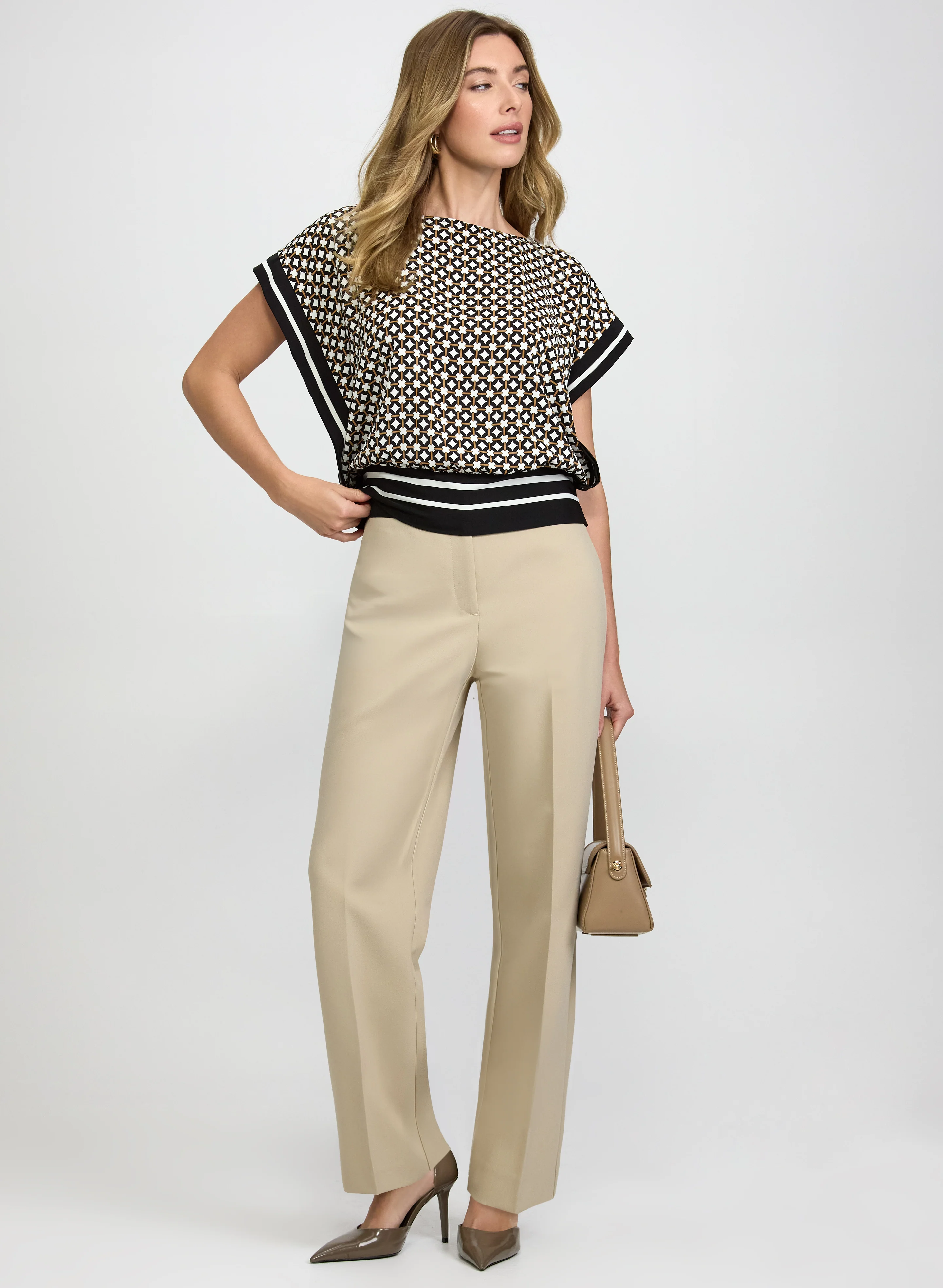 Chain Link Print Top - Image 3