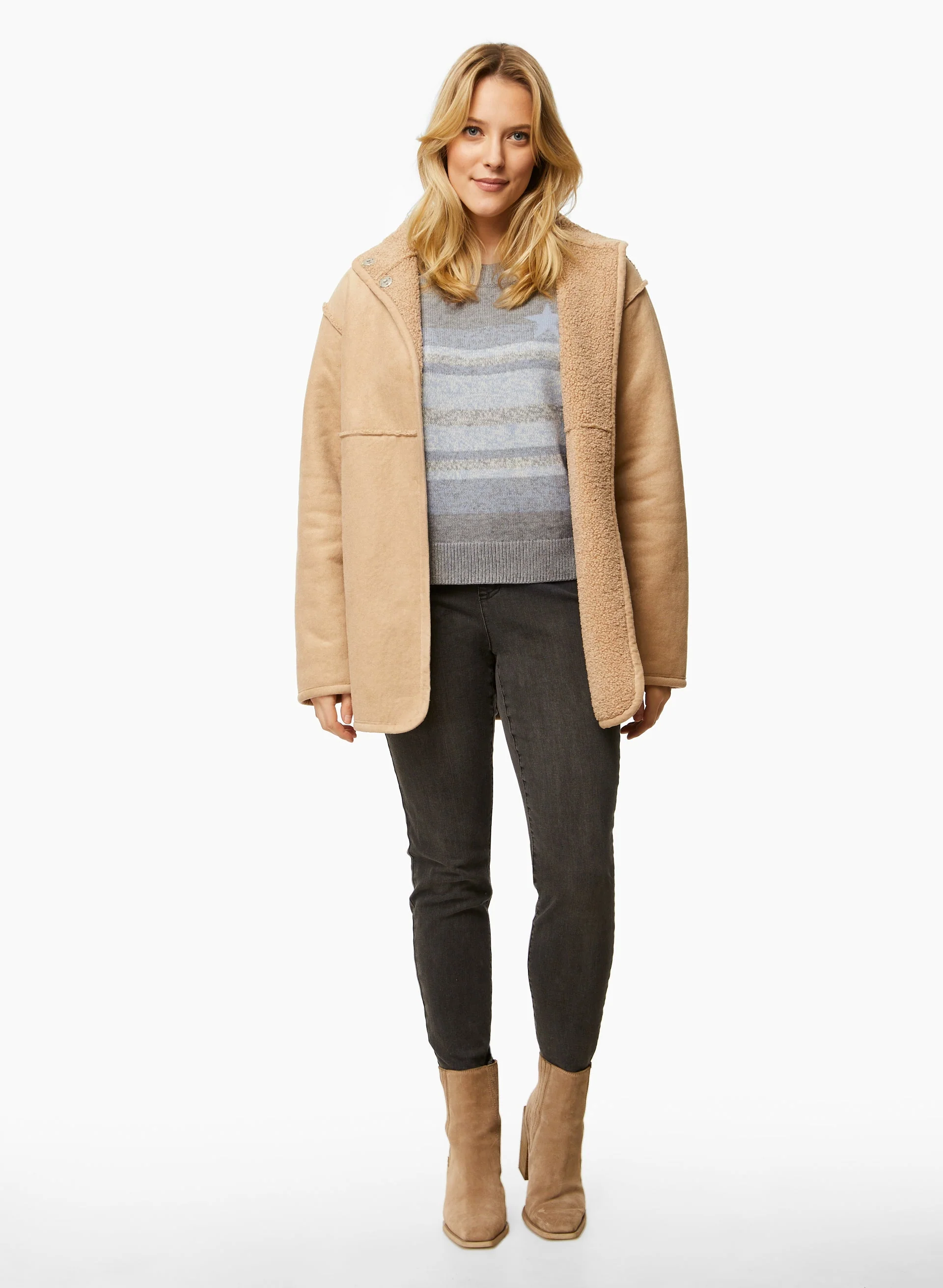 Charlie B - Stripe Print Sweater - Image 2