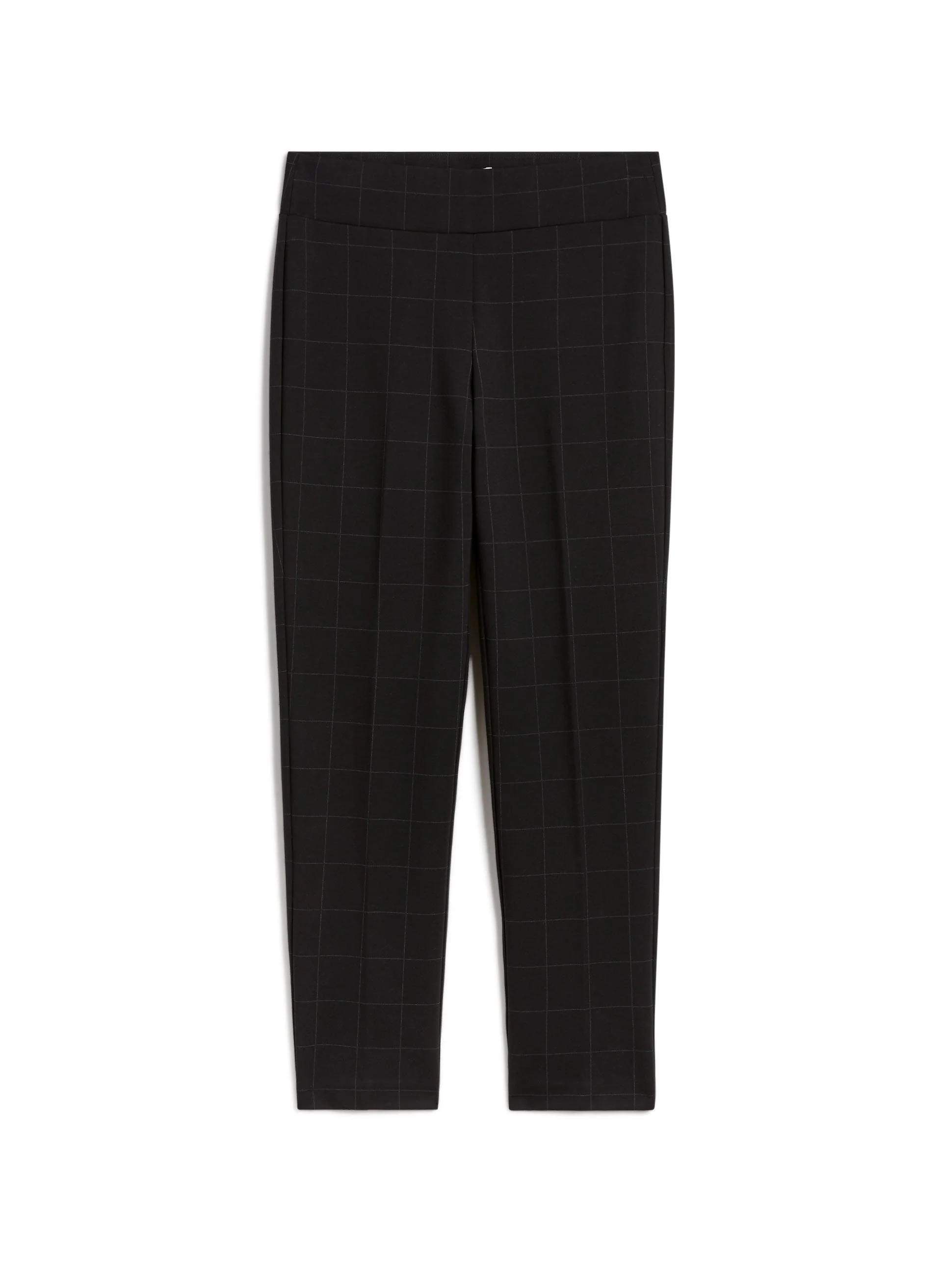 Checkered Print Pull-On Pants - Image 5
