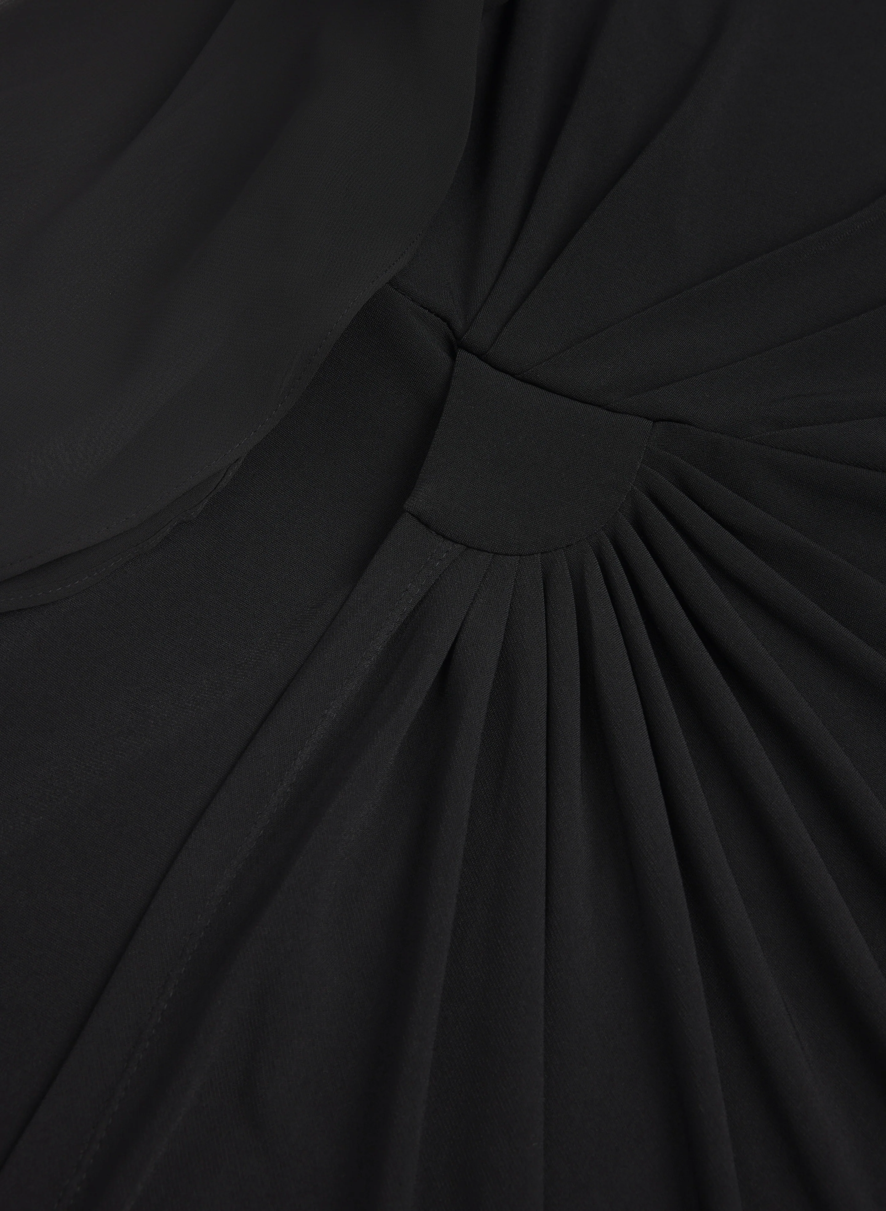 Chiffon Cape Sleeve Dress - Image 7
