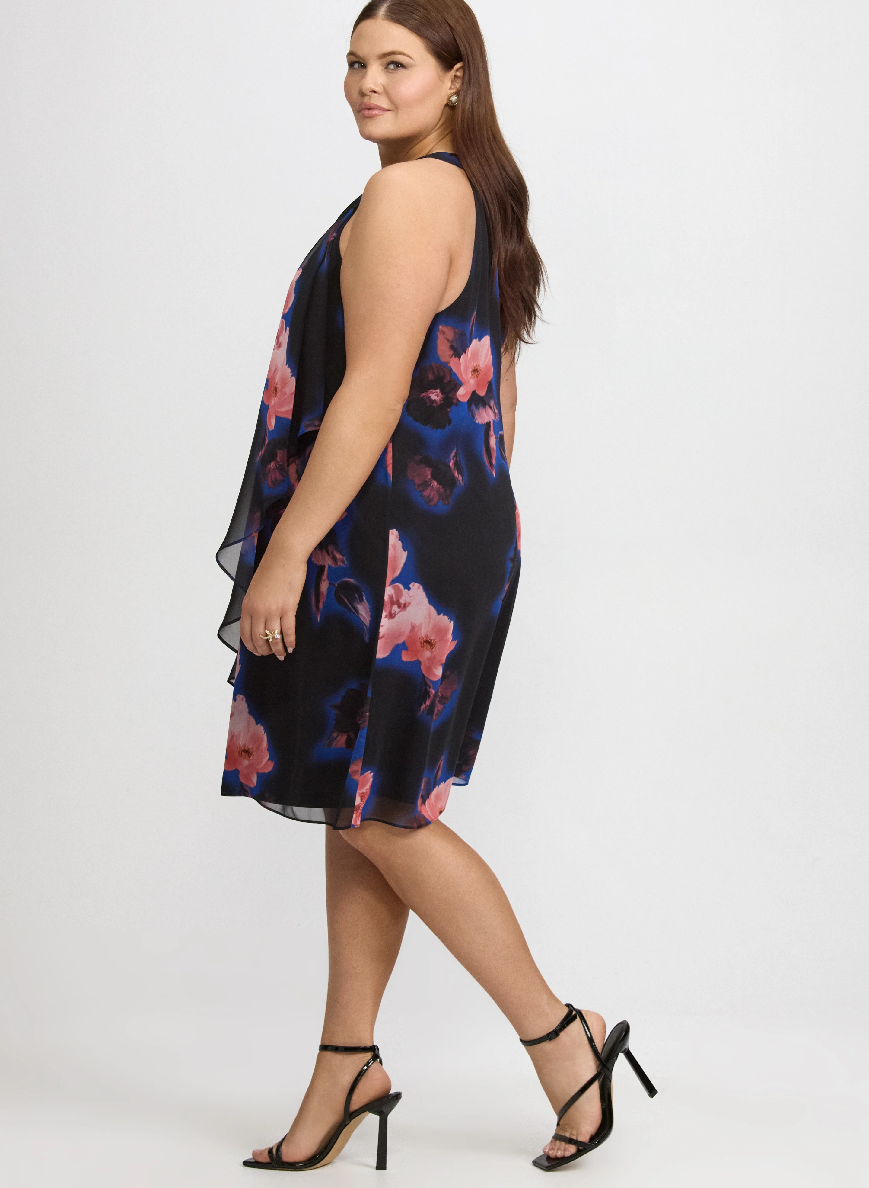 Chiffon Halter Neck Dress - Image 2