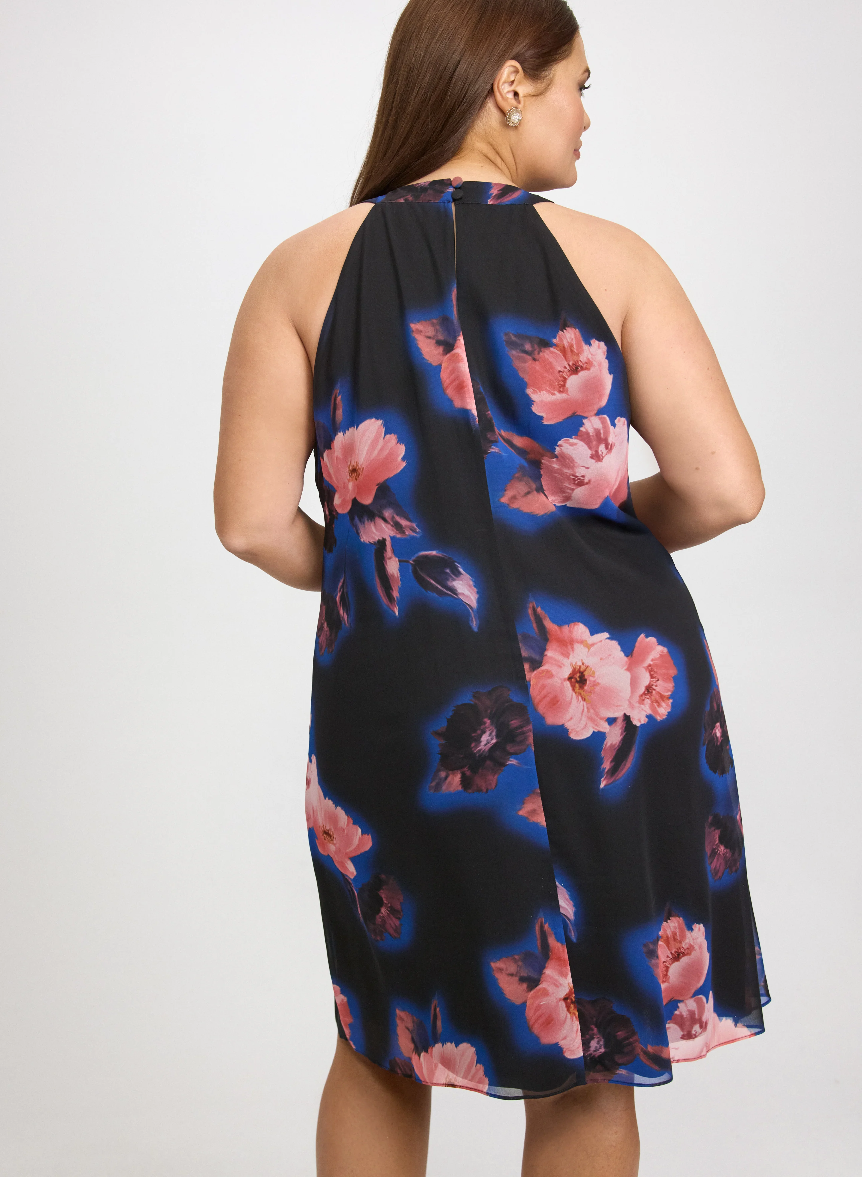 Chiffon Halter Neck Dress - Image 3