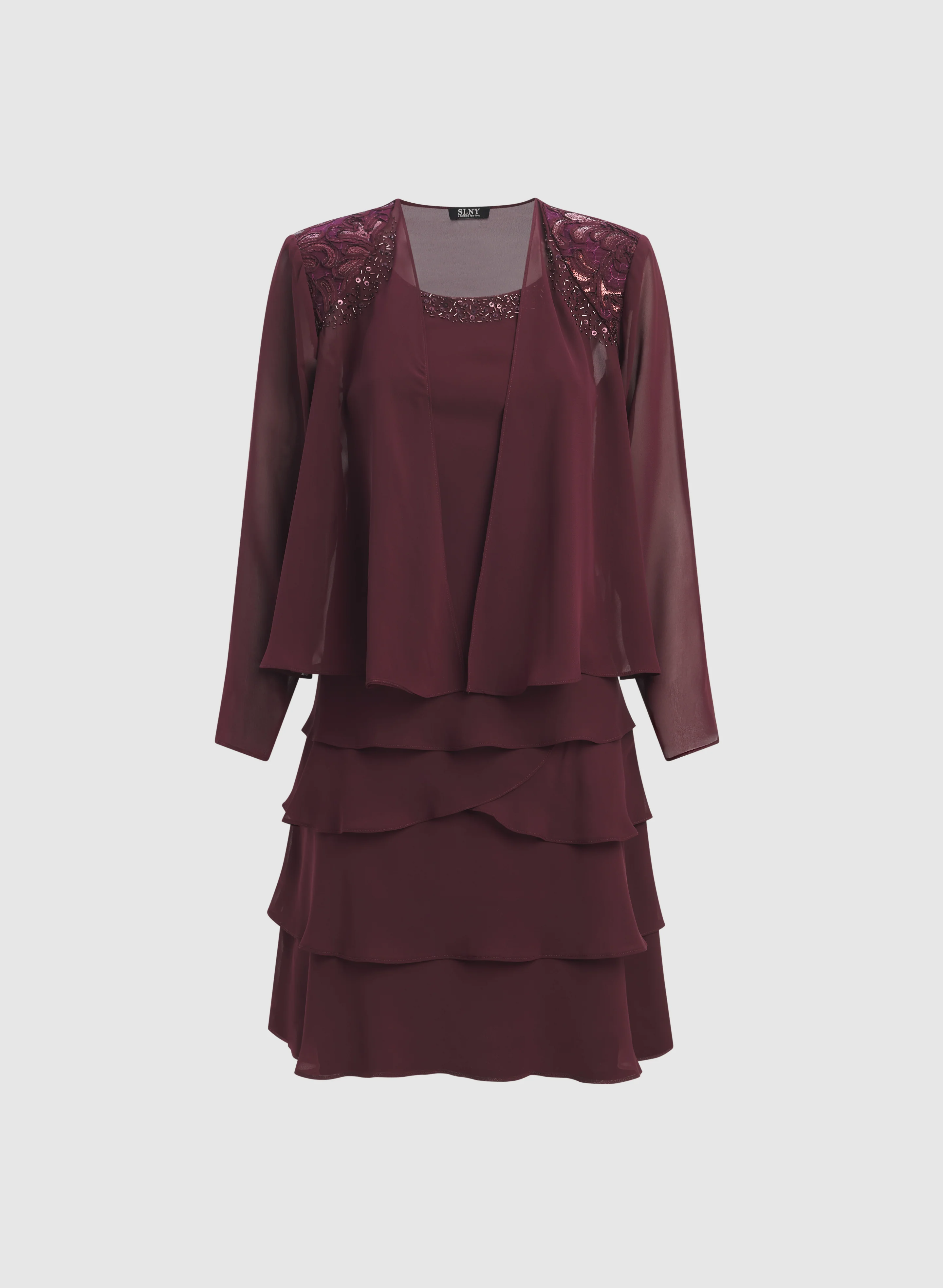 Chiffon Jacket & Dress Set - Image 6